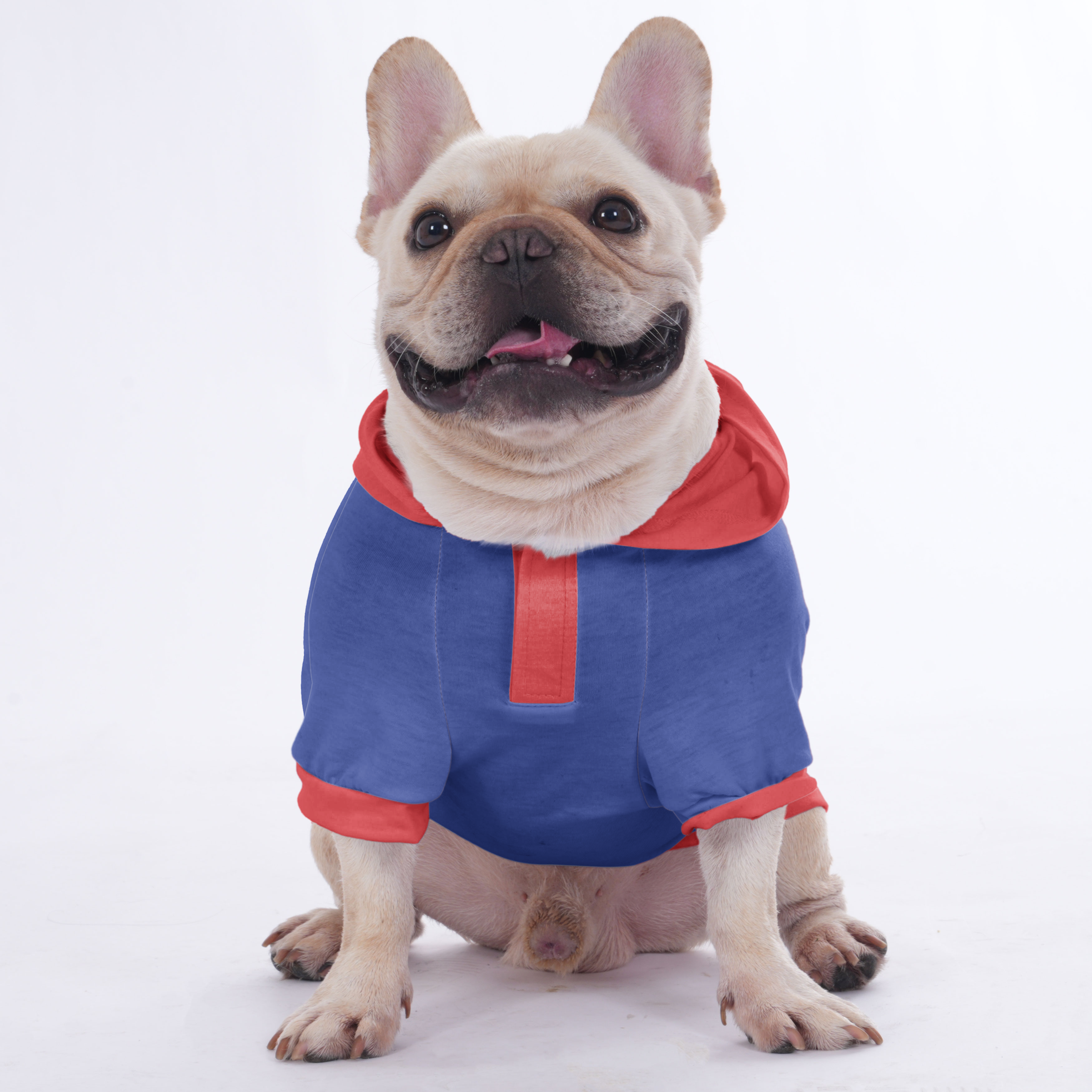 French Bulldog Custom Fleece Hoodie for Outdoor Adventures-fadou