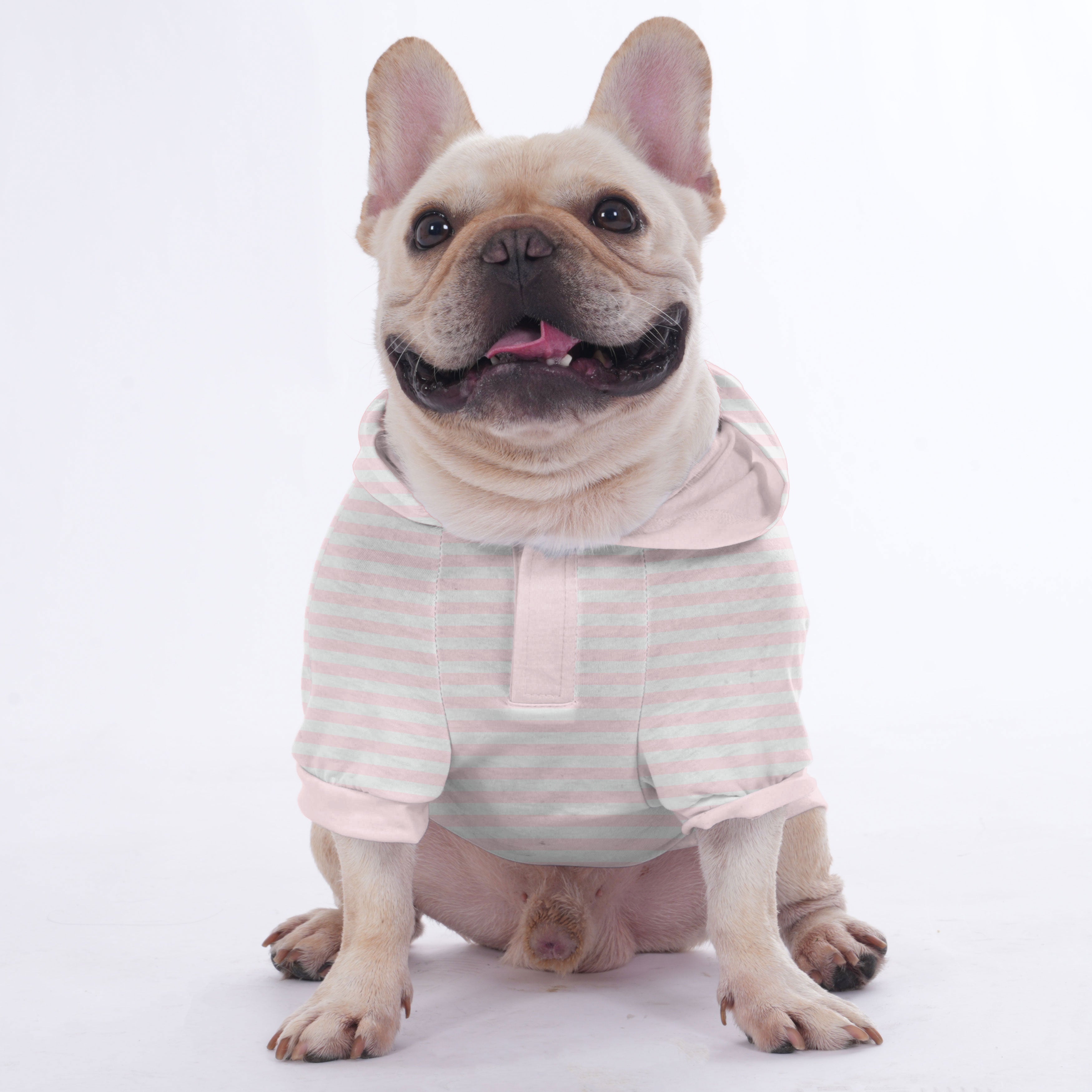 Waffle French Bulldog Cozy Hoodie for Outdoor Adventures-fadou