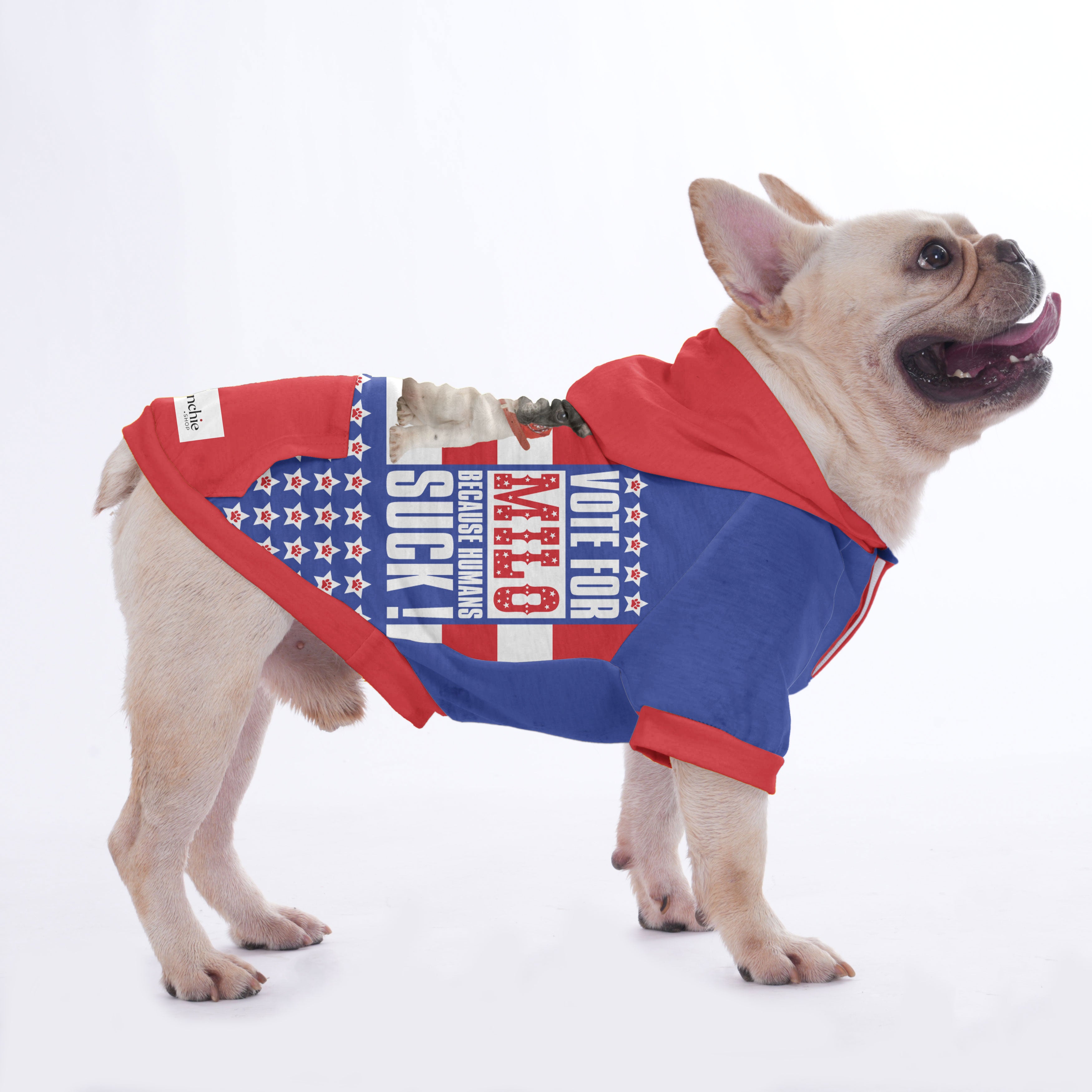 French Bulldog Custom Fleece Hoodie for Outdoor Adventures-fadou