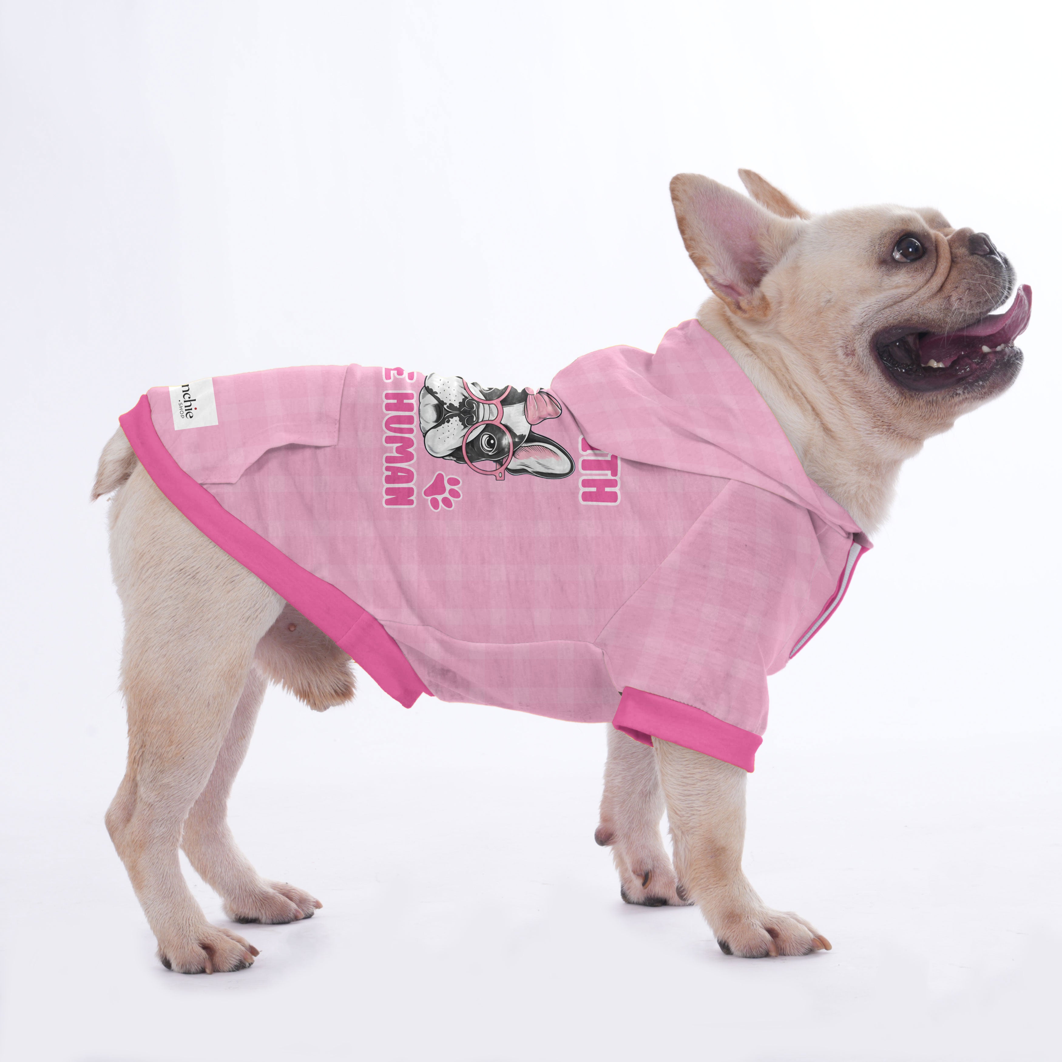 I'm with the Human - Hoodies for French Bulldog | for French Bulldogs-fadou