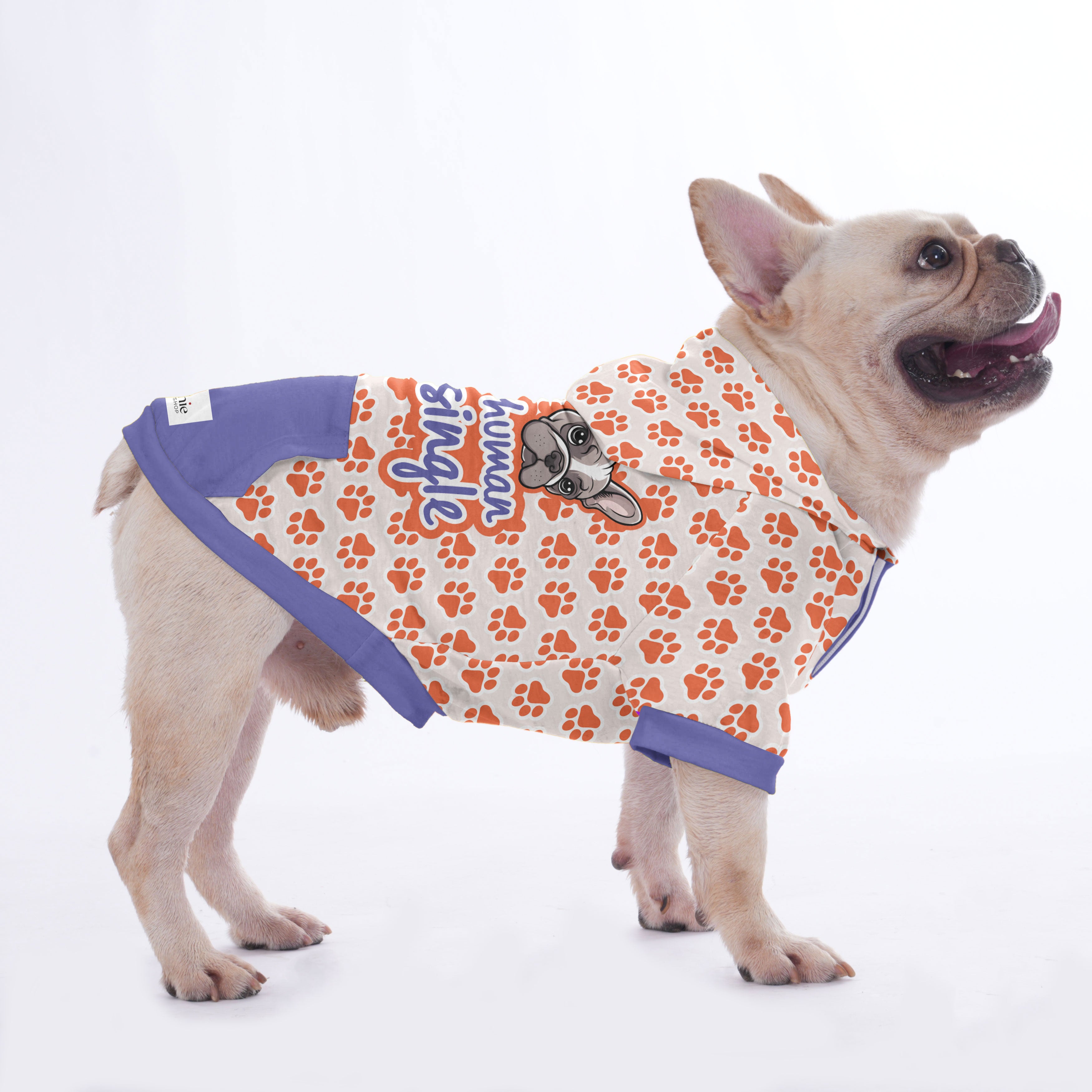 My Human Is Single - Hoodies for French Bulldog | for French Bulldogs-fadou