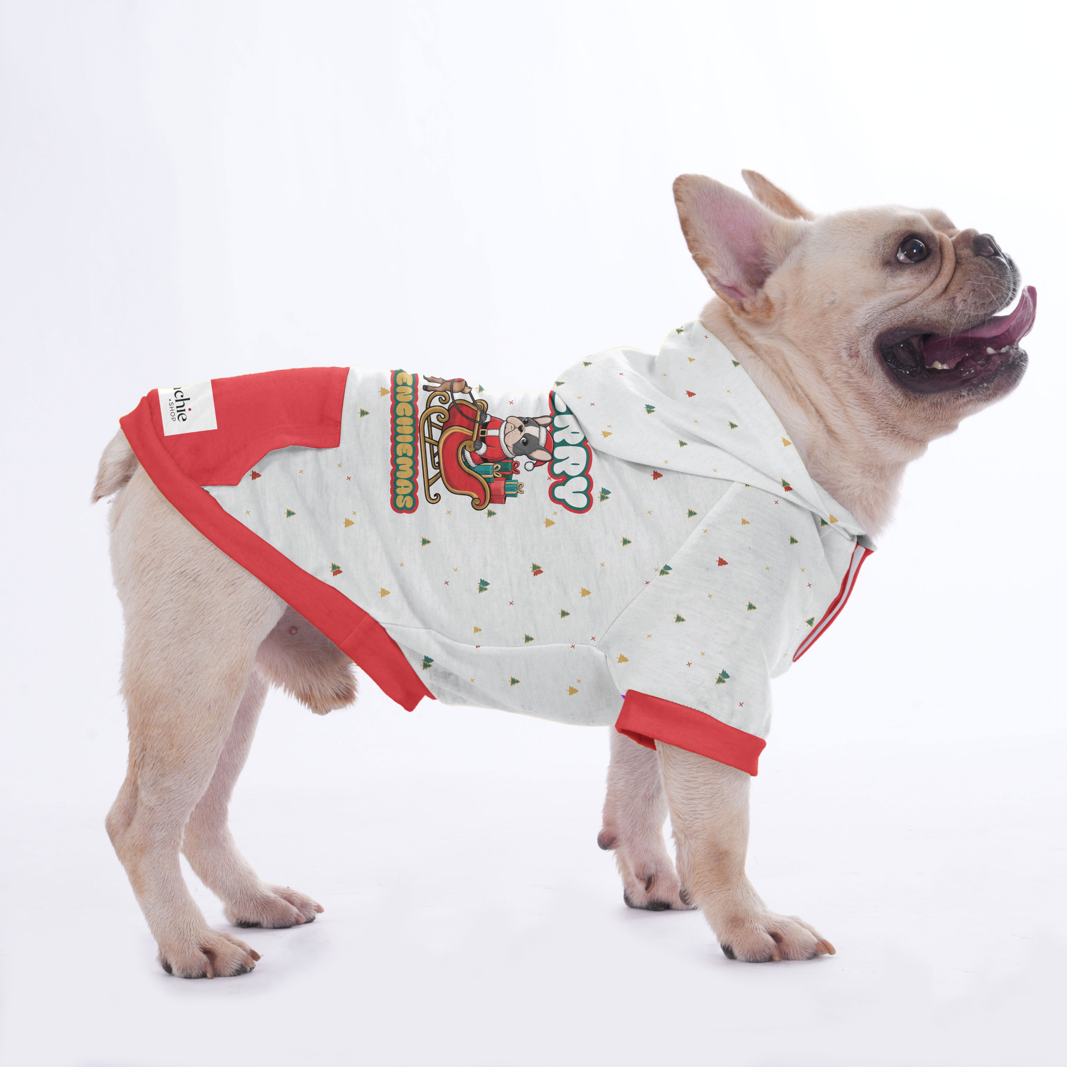 Soot French Bulldog Fleece Hoodie for Training Sessions-fadou