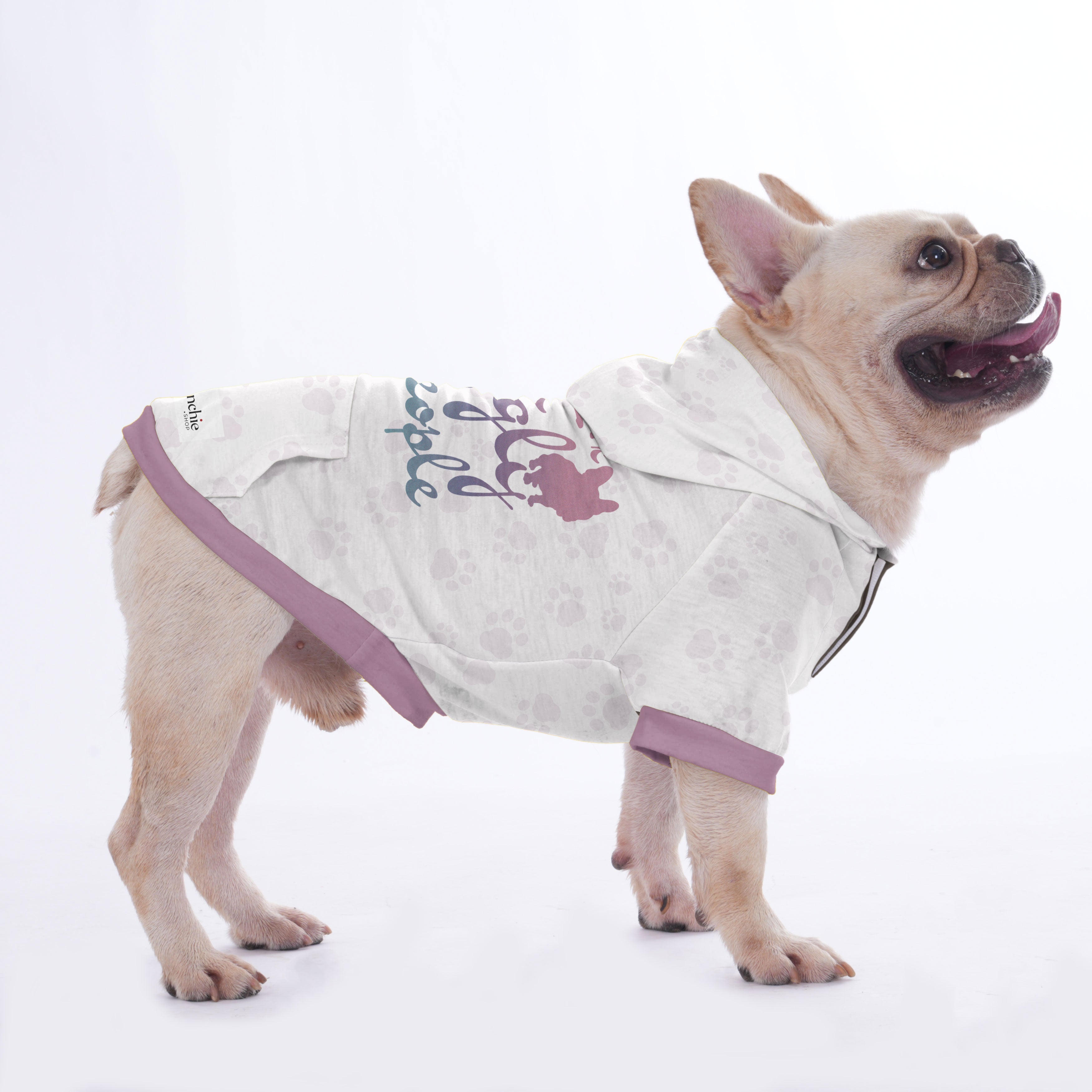 I Bark at Ugly People - Hoodies for French for French Bulldogs-fadou