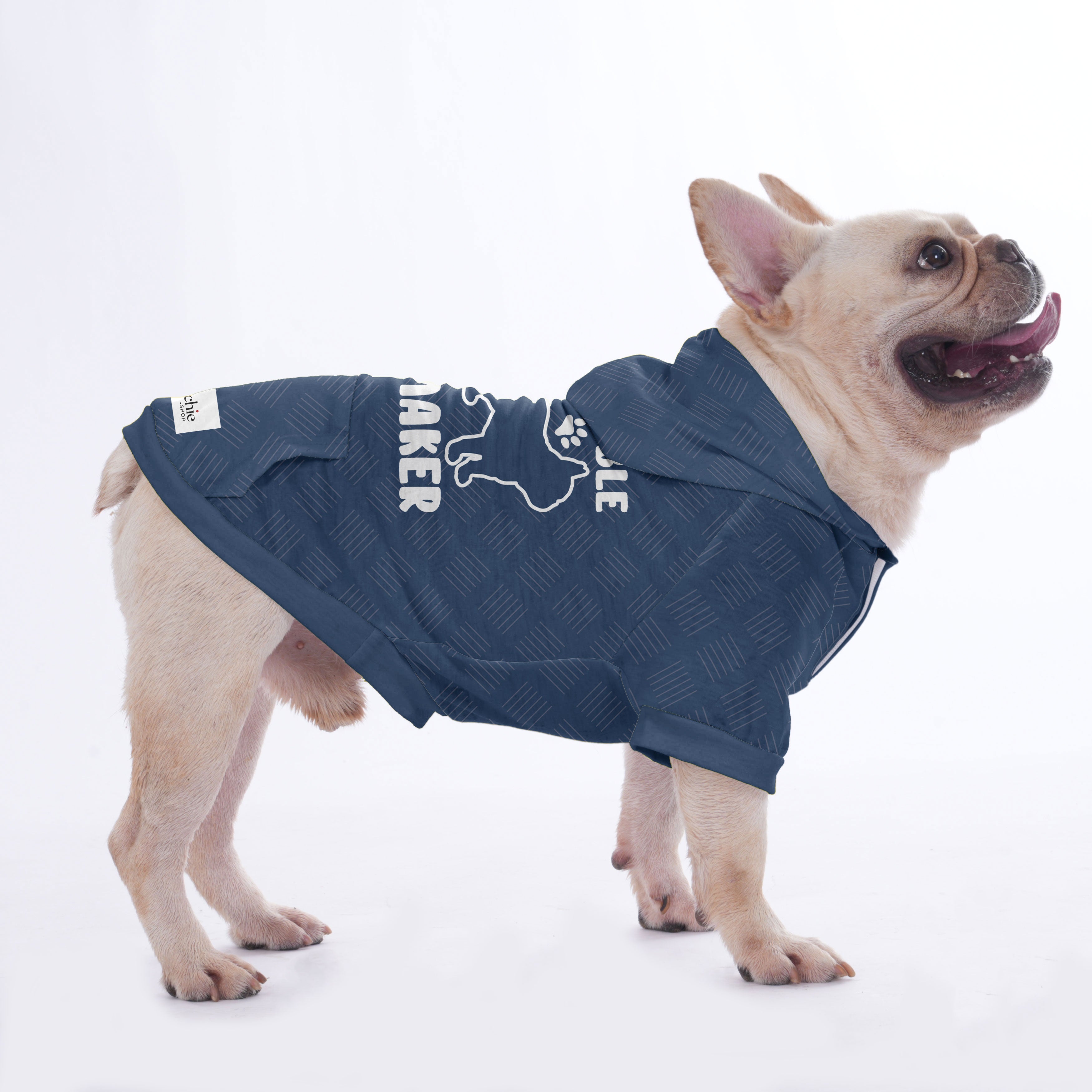 Trouble French Bulldog Cotton Sweatshirt for Dog Lovers-fadou