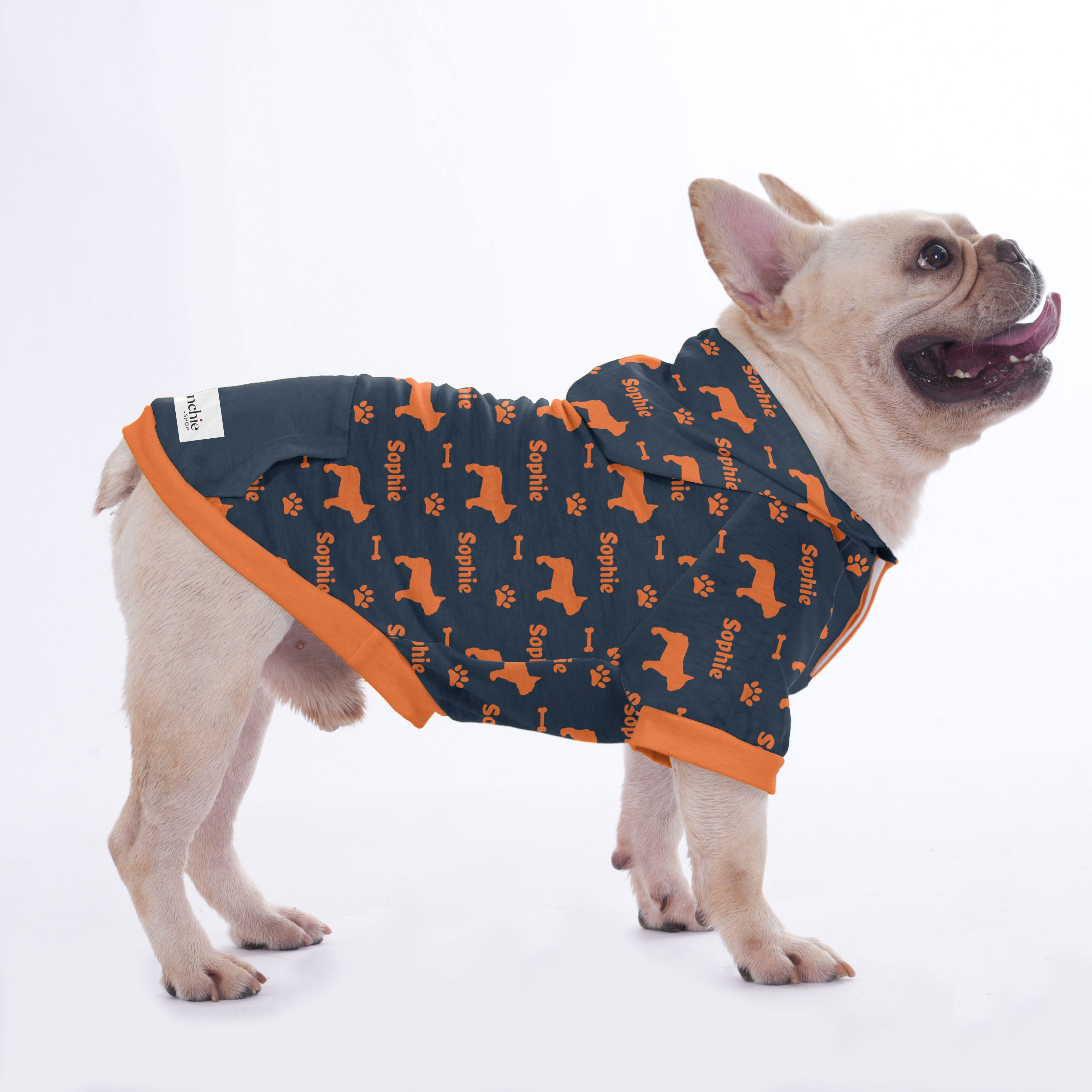 French Bulldog Custom Pet Sweatshirt for Travel Comfort-fadou