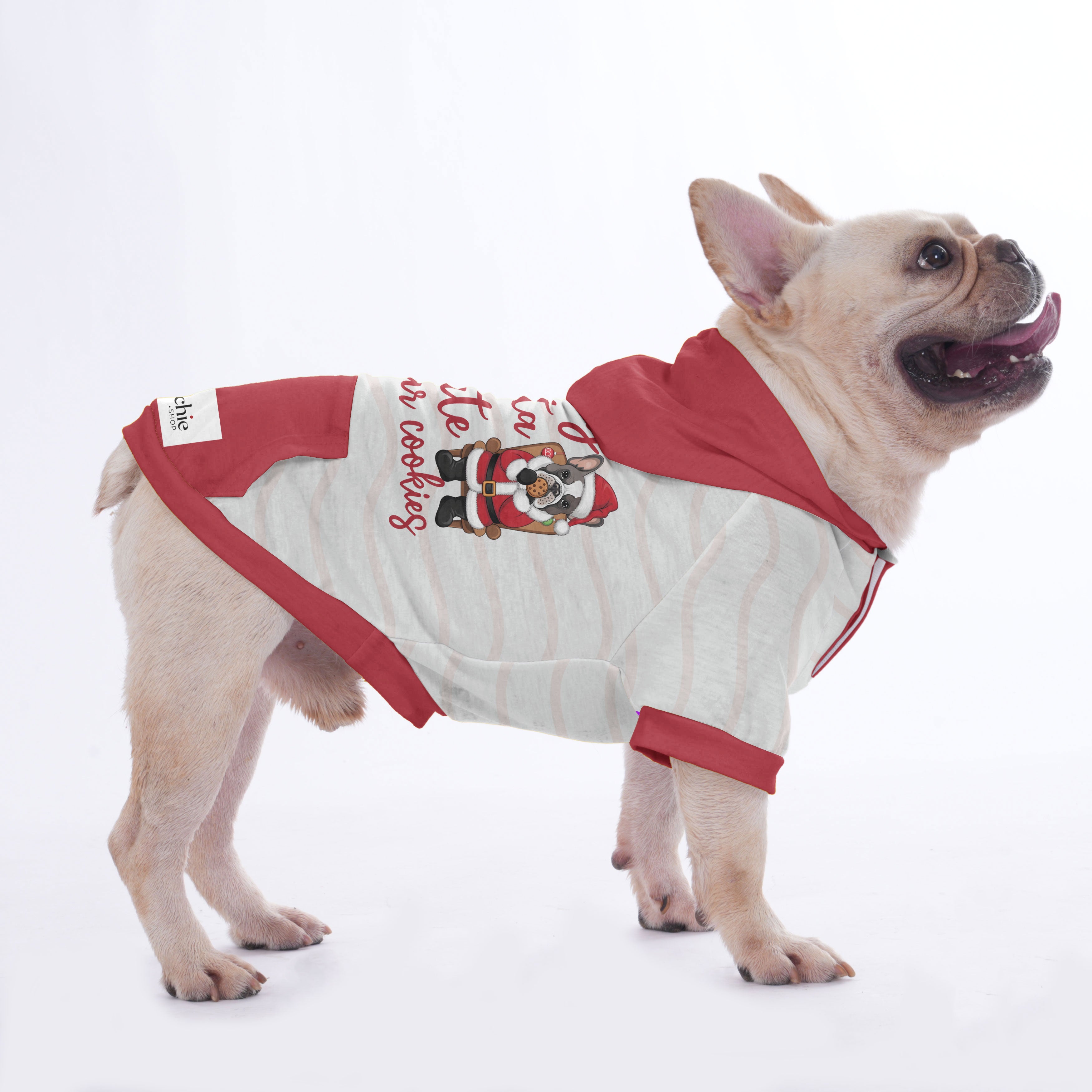 Poppy French Bulldog Fleece Hoodie for Flat-Face Breeds-fadou