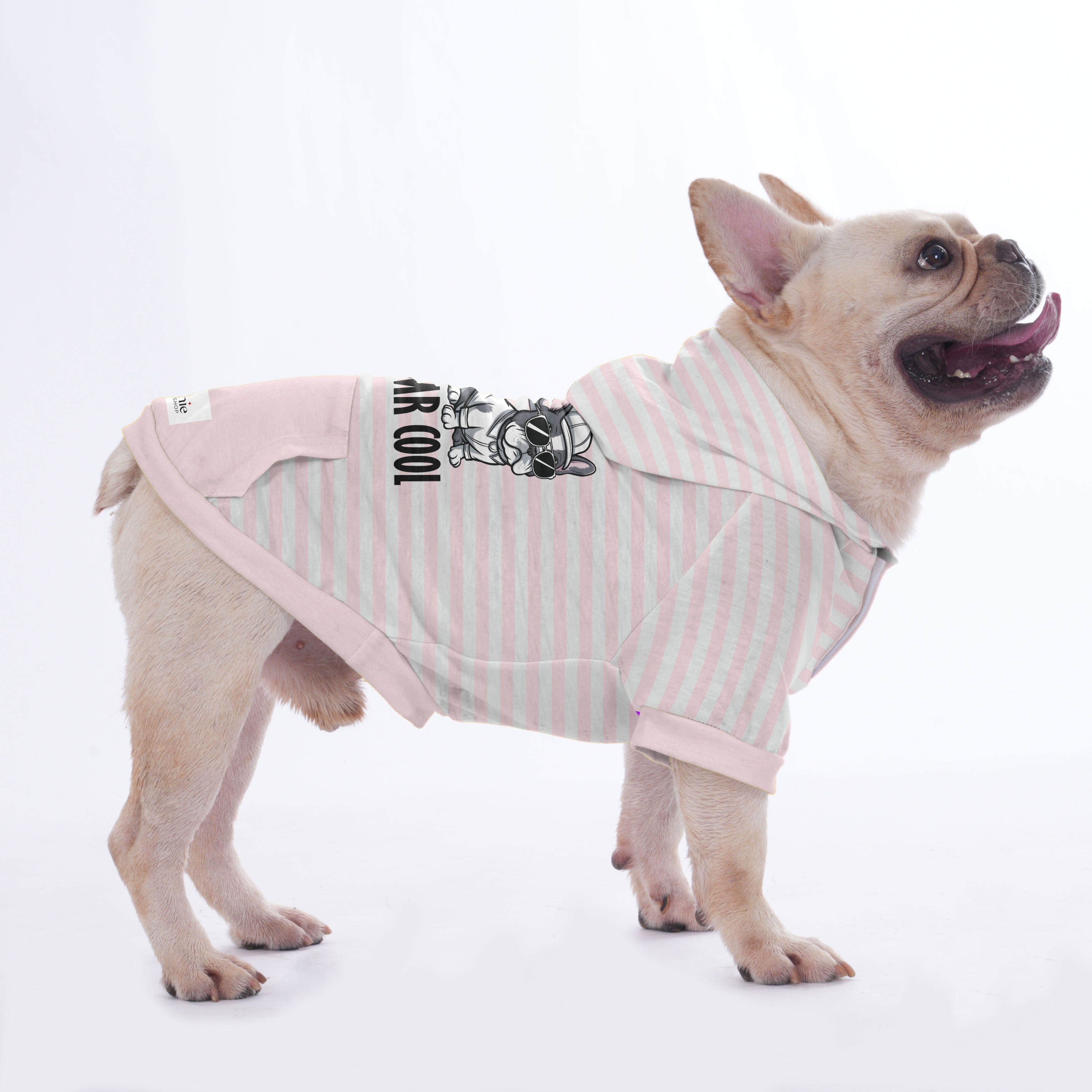 Waffle French Bulldog Cozy Hoodie for Outdoor Adventures-fadou