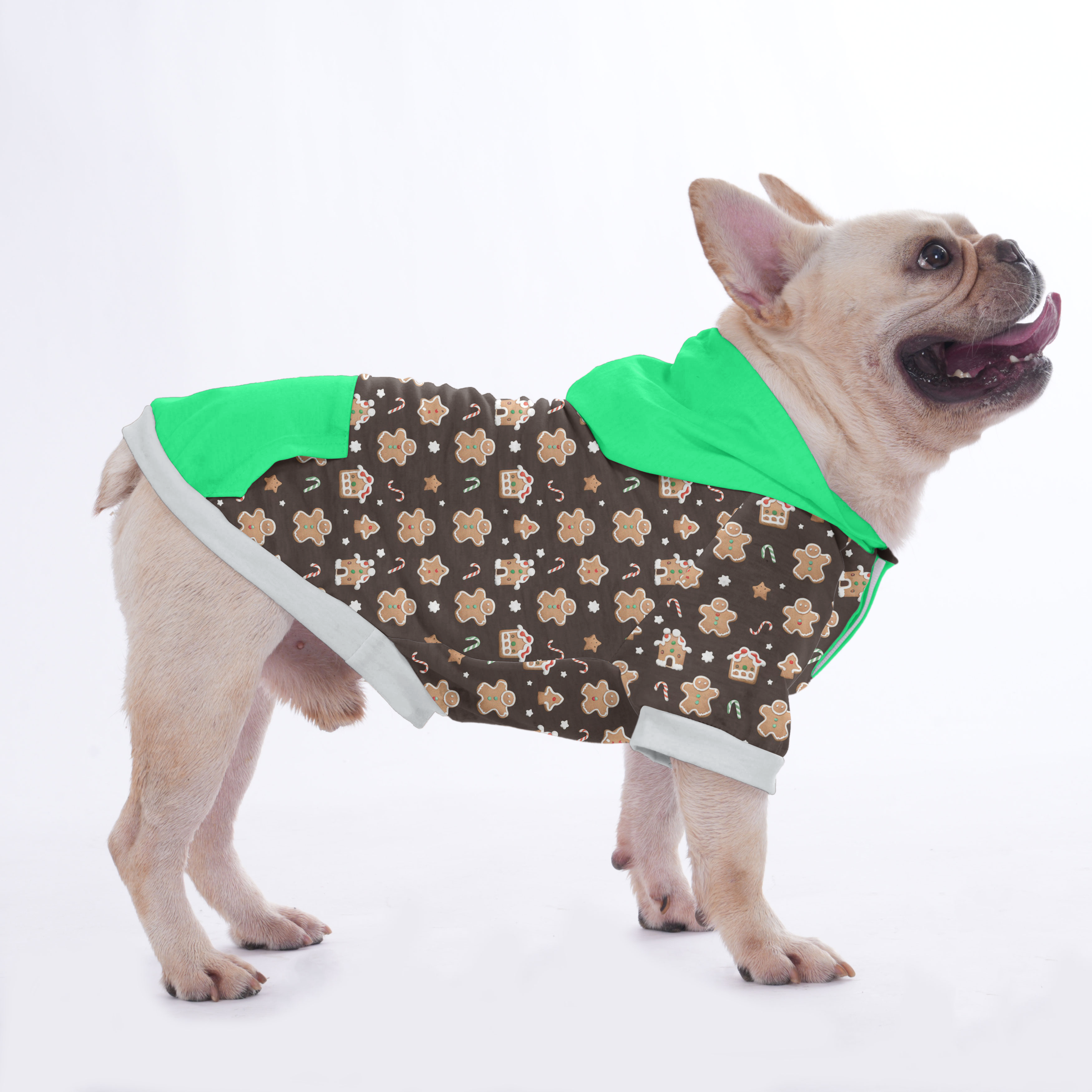 Limo French Bulldog Fleece Hoodie for Brachycephalic Dogs-fadou