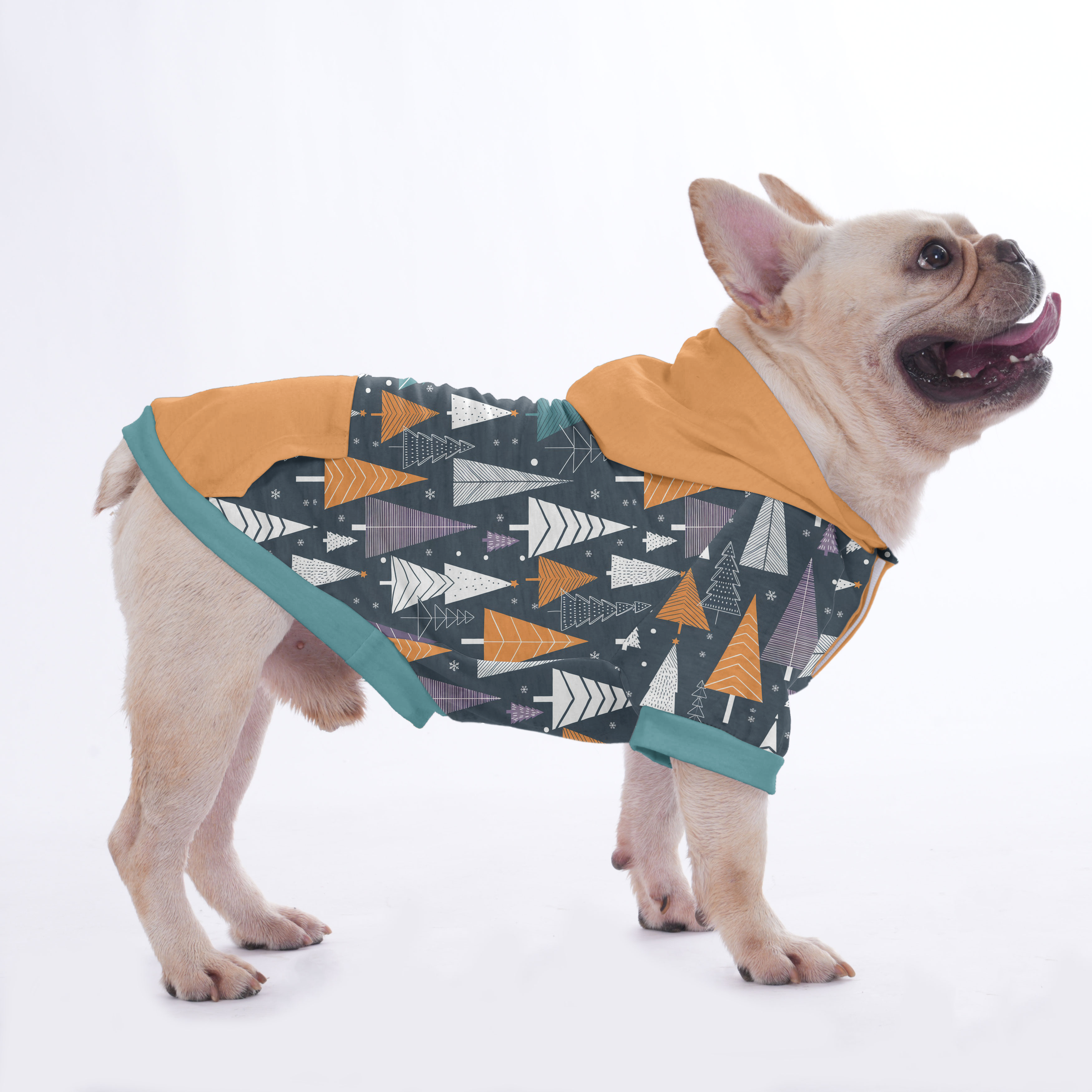 Jess French Bulldog Fleece Hoodie for Brachycephalic Dogs-fadou
