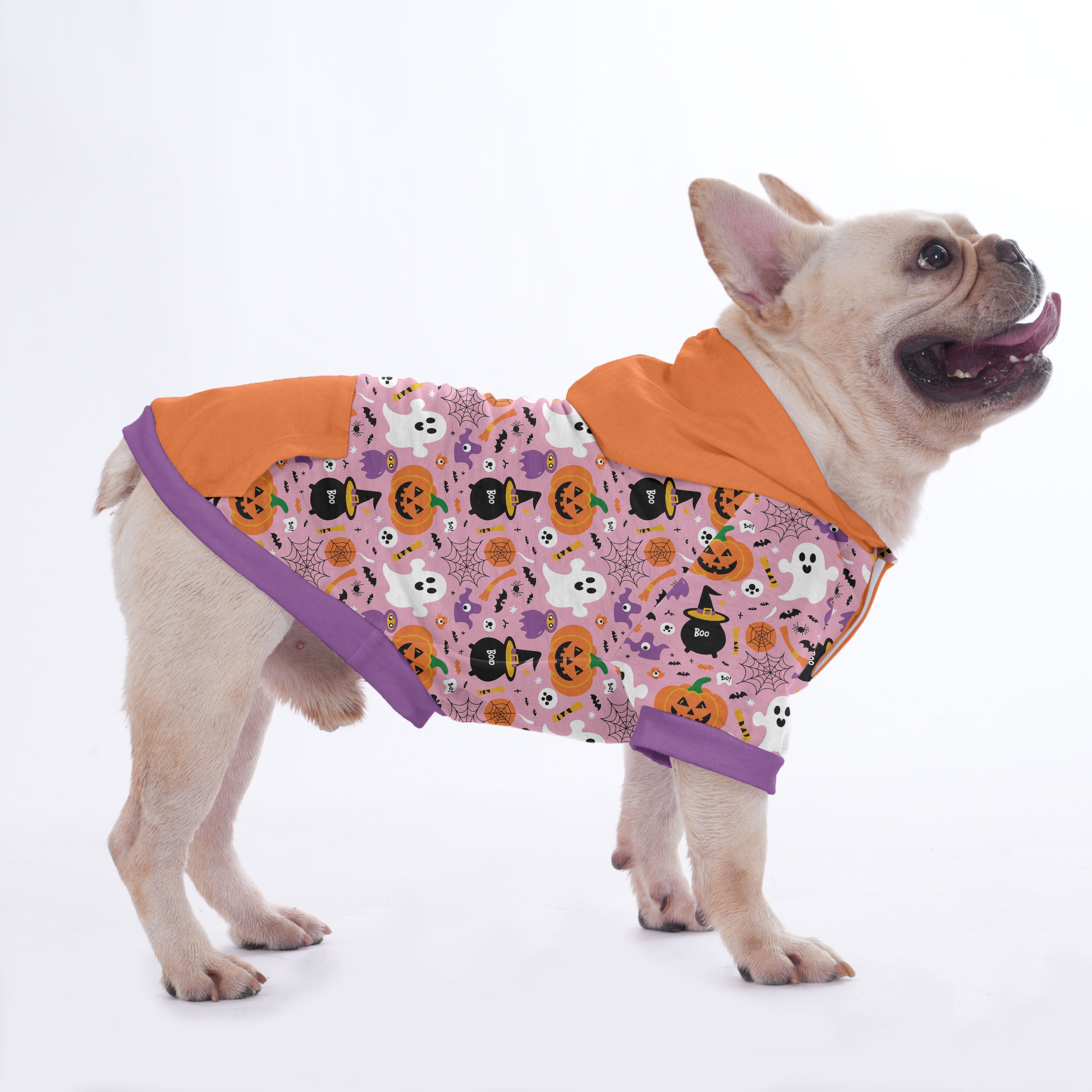 Checo French Bulldog Fleece Hoodie for Training Sessions-fadou