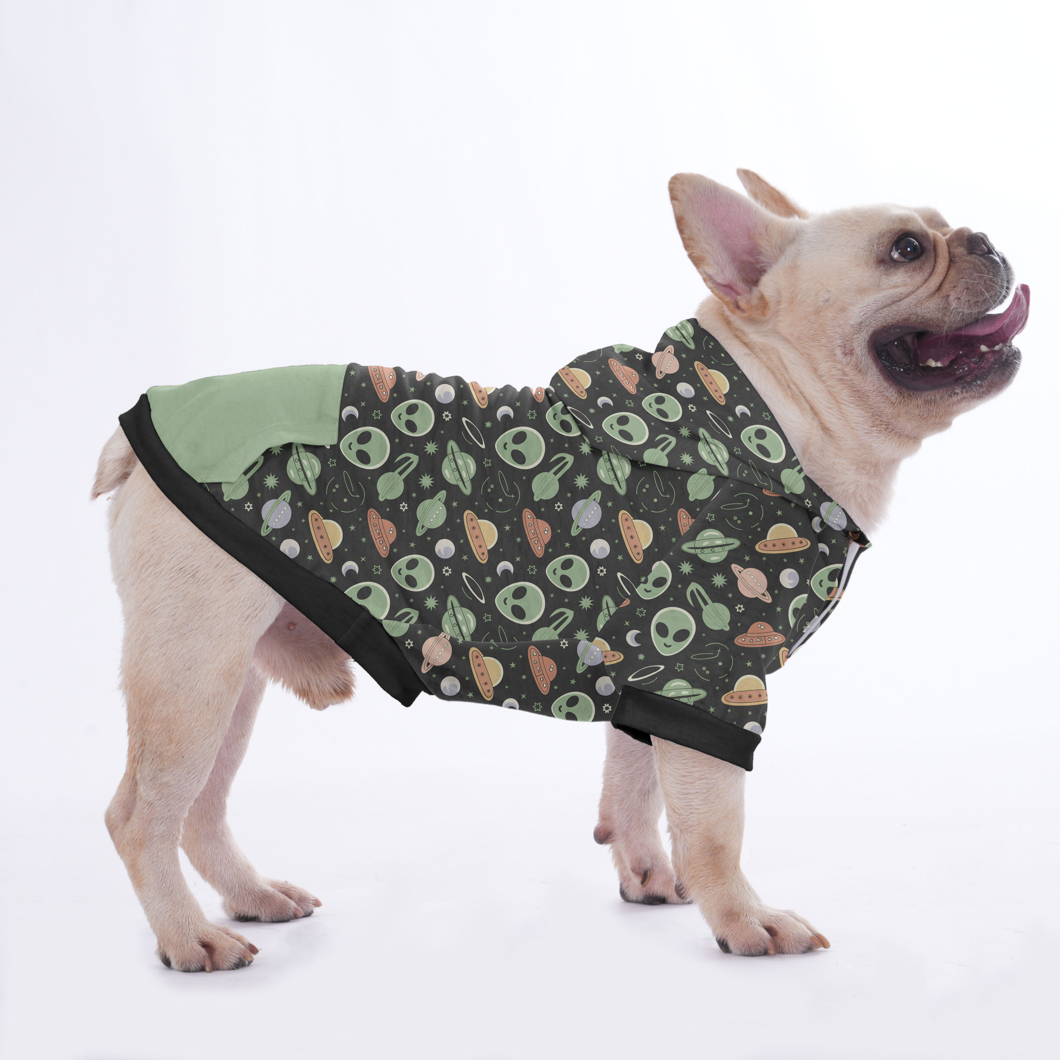 The French Bulldog Fleece Hoodie for Brachycephalic Dogs-fadou