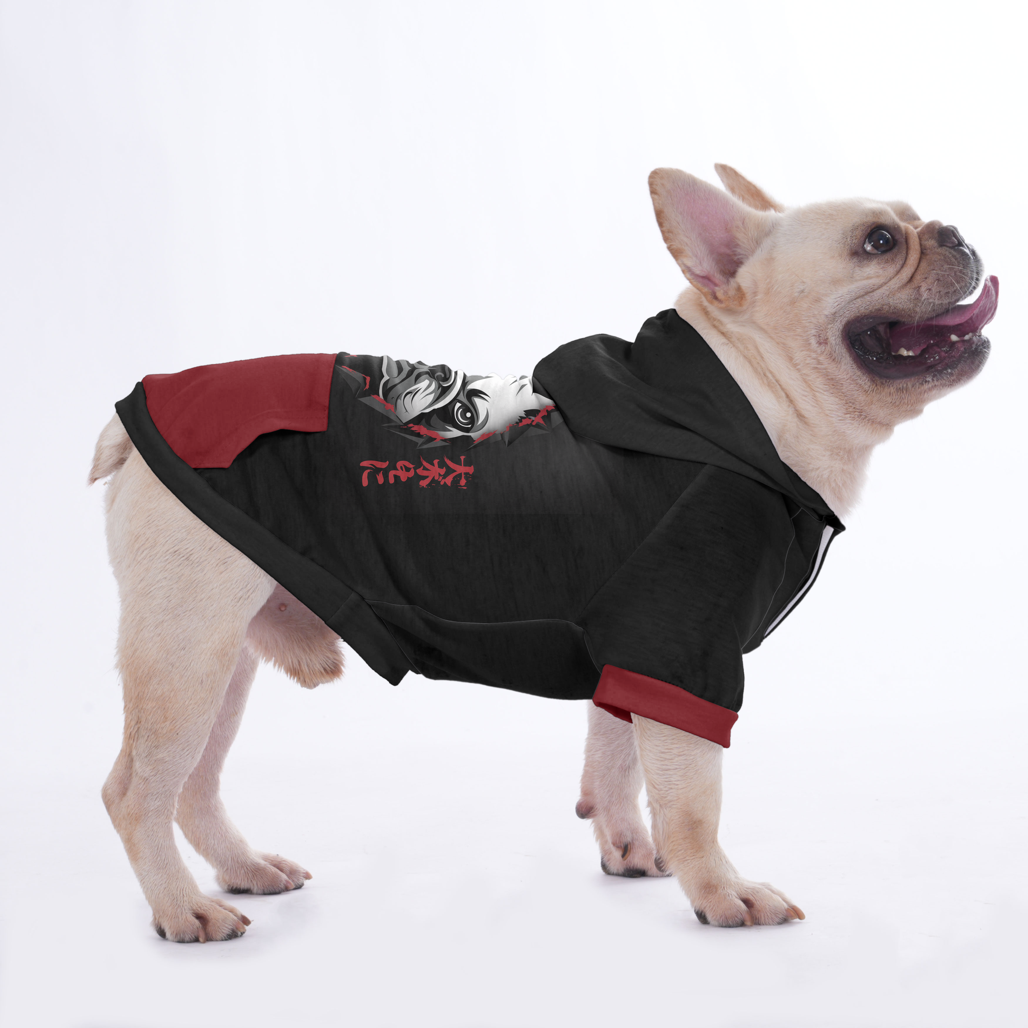 Honey French Bulldog Fleece Hoodie for Brachycephalic Dogs-fadou