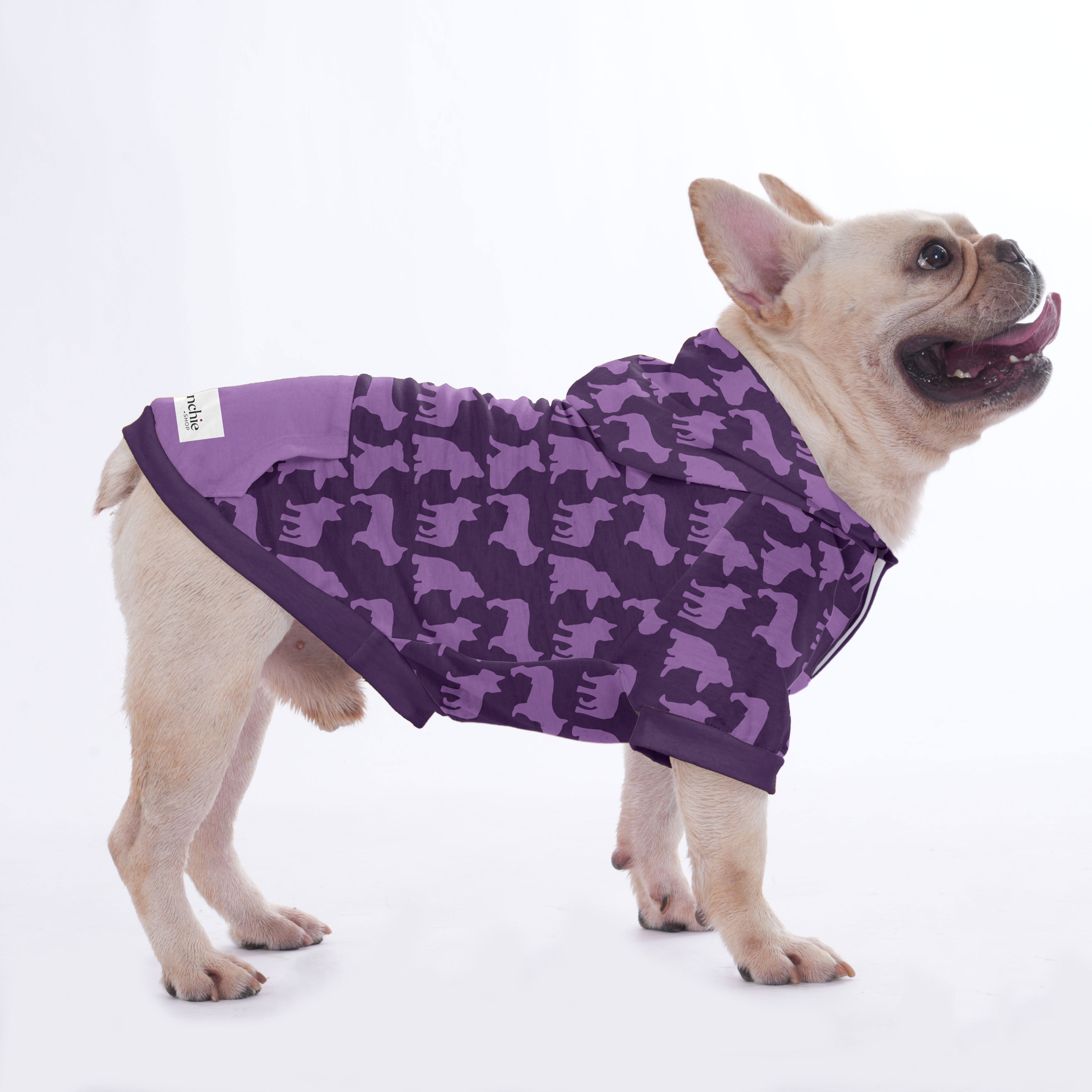 Groucho French Bulldog Cozy Hoodie for Short-Nosed Dogs-fadou
