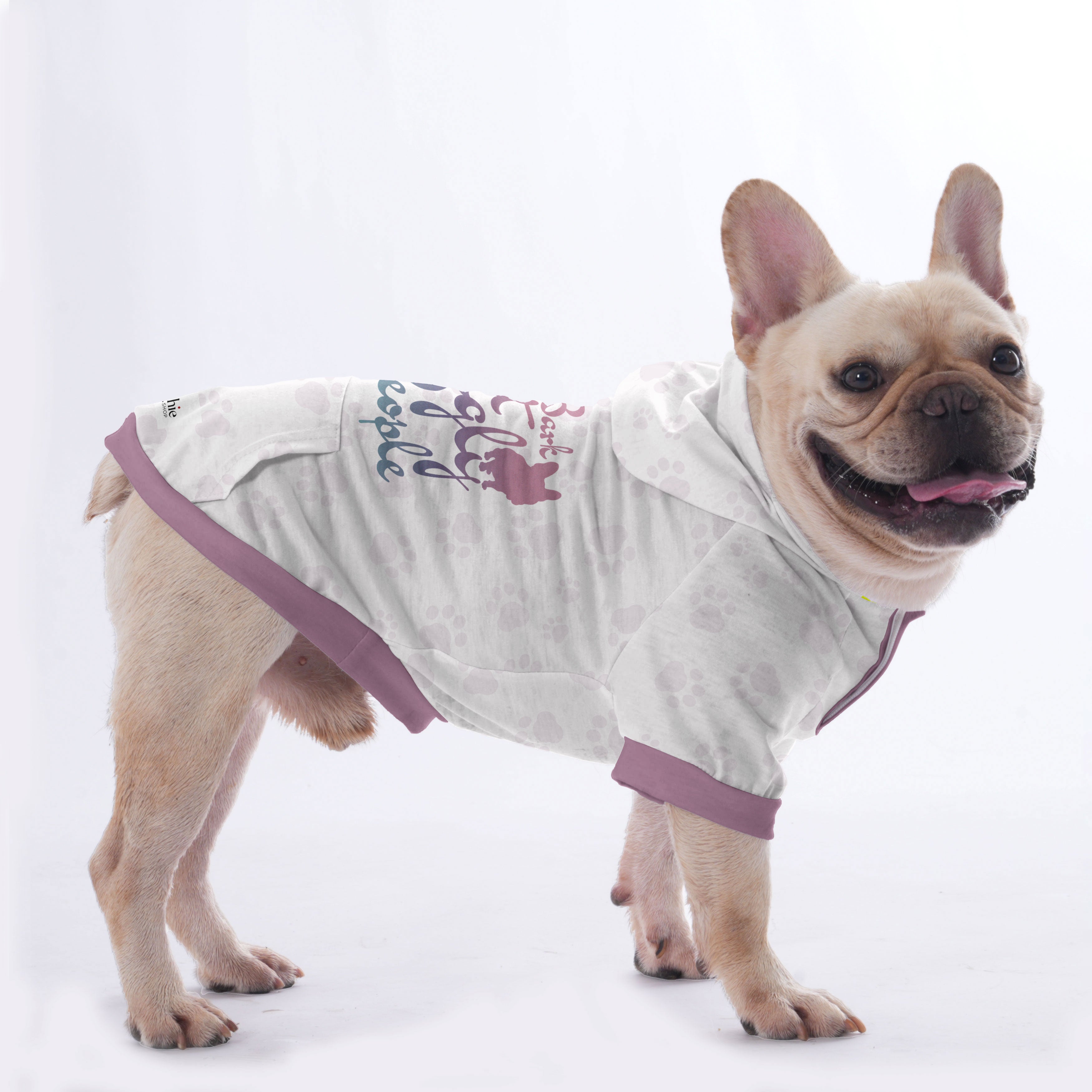 I Bark at Ugly People - Hoodies for French for French Bulldogs-fadou