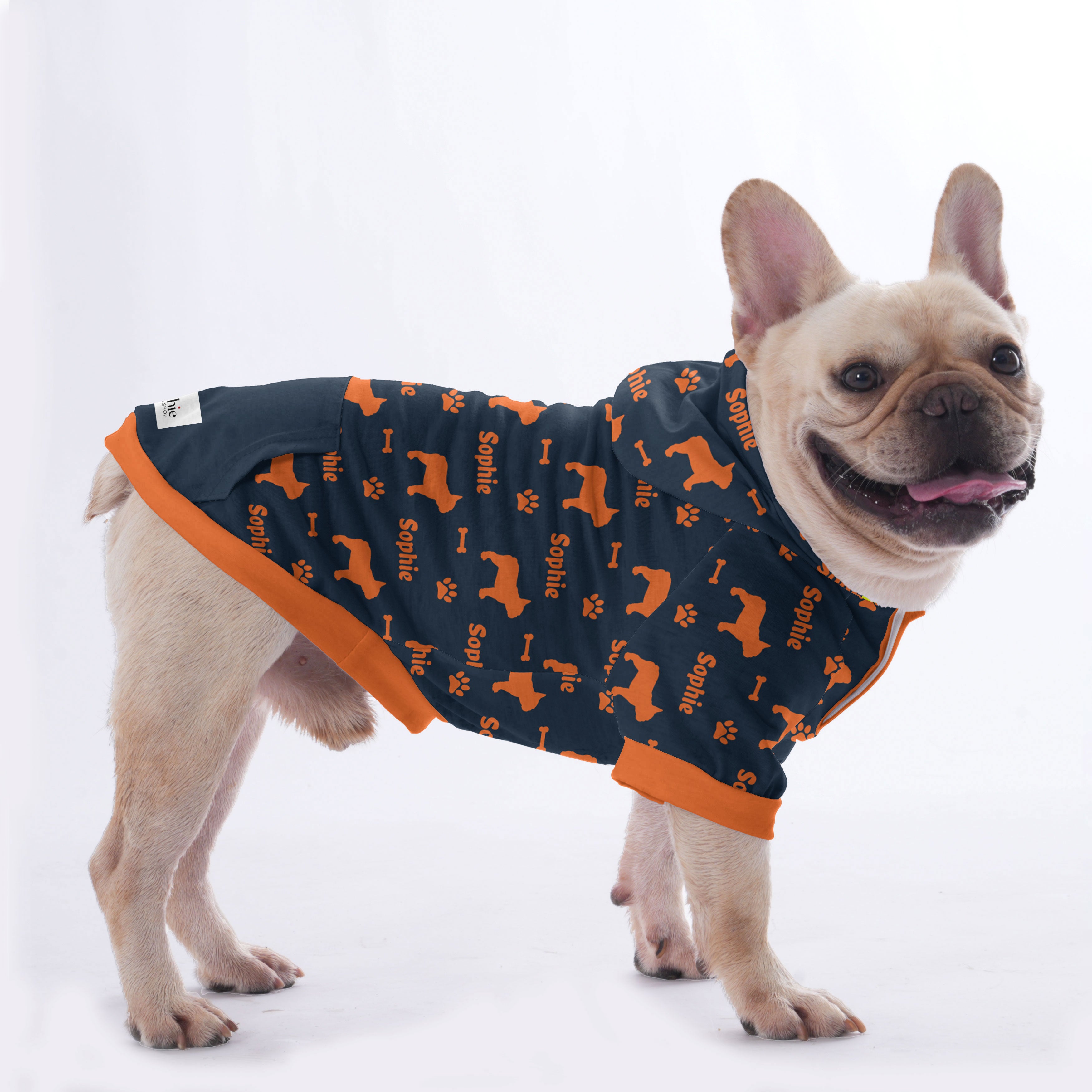 French Bulldog Custom Pet Sweatshirt for Travel Comfort-fadou
