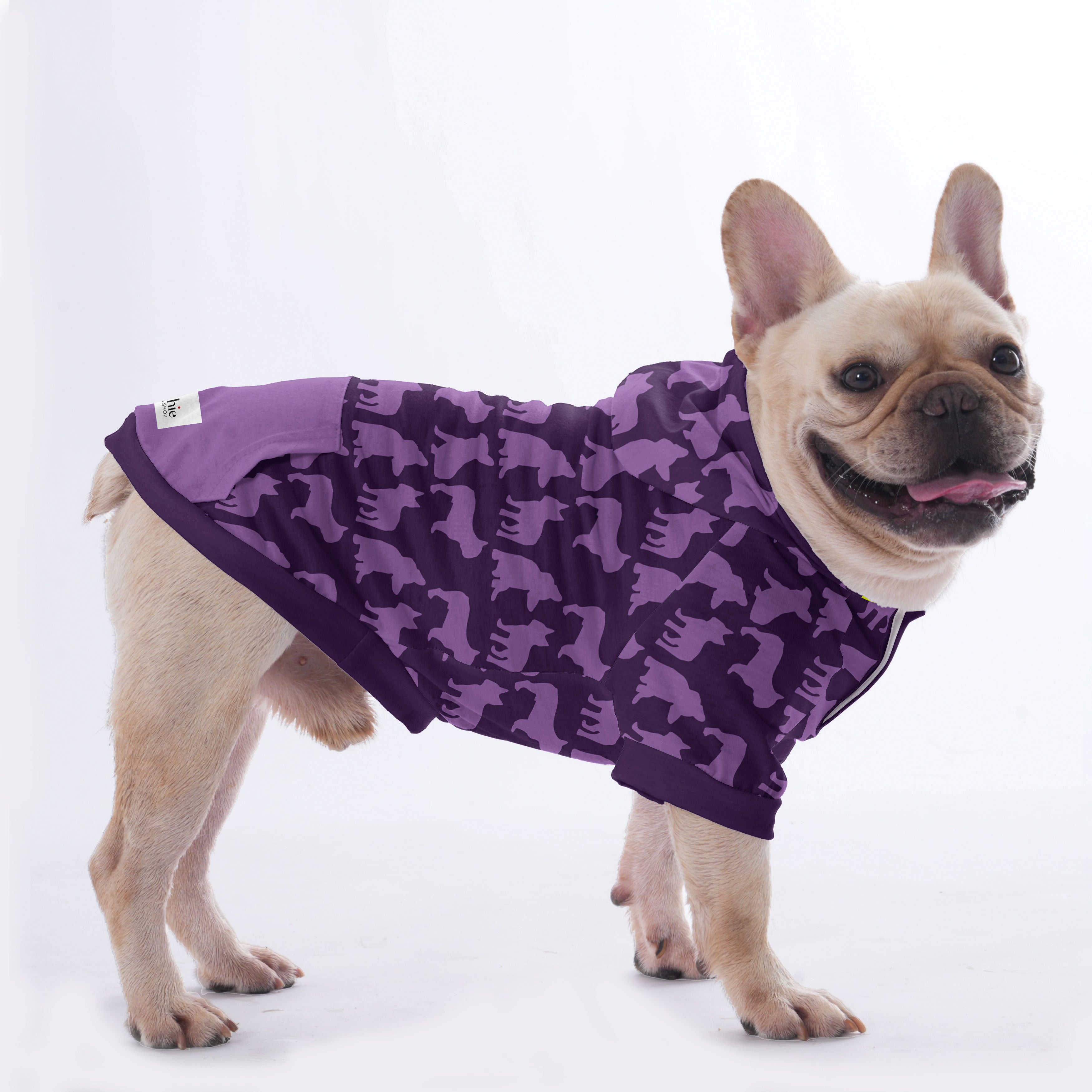 Groucho French Bulldog Cozy Hoodie for Short-Nosed Dogs-fadou