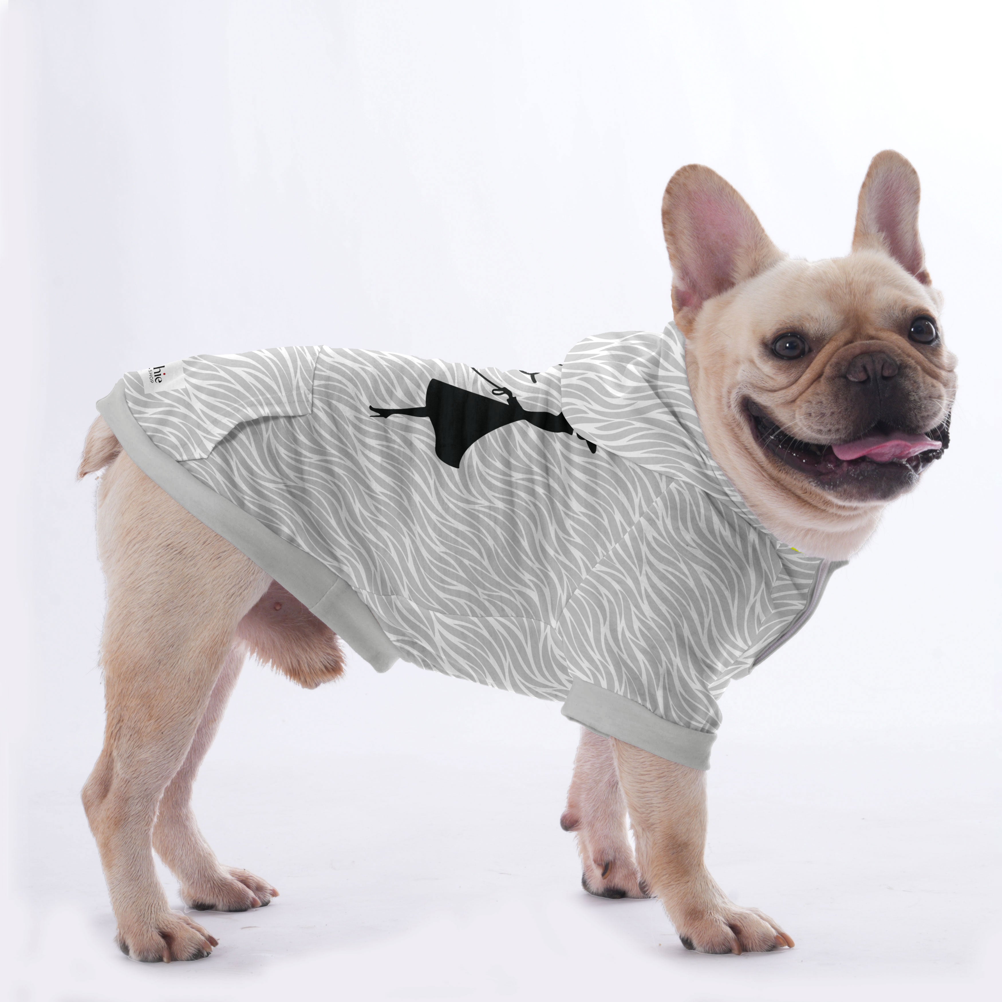 French Bulldog Custom Fleece Hoodie for French Bulldogs-fadou