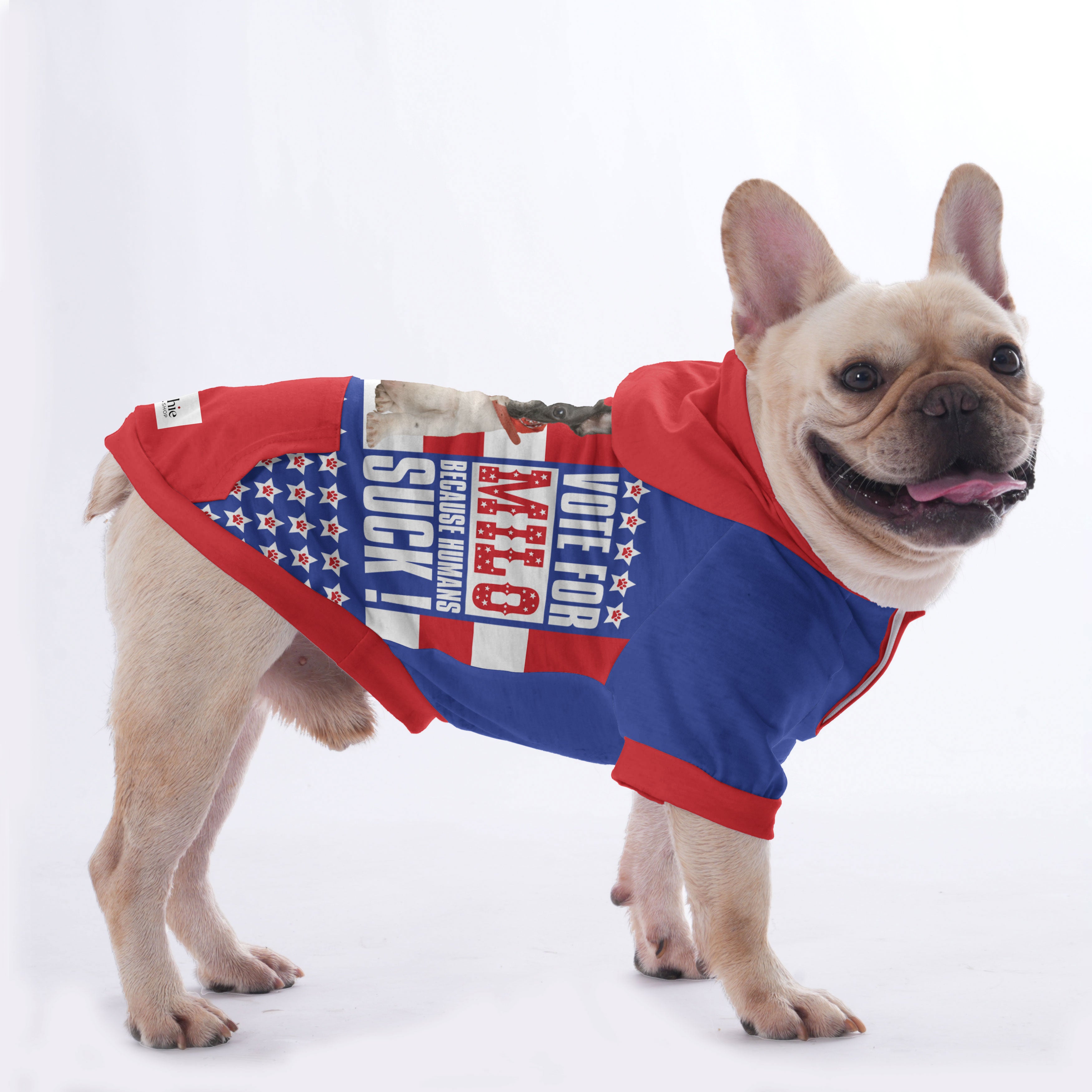 French Bulldog Custom Fleece Hoodie for Outdoor Adventures-fadou