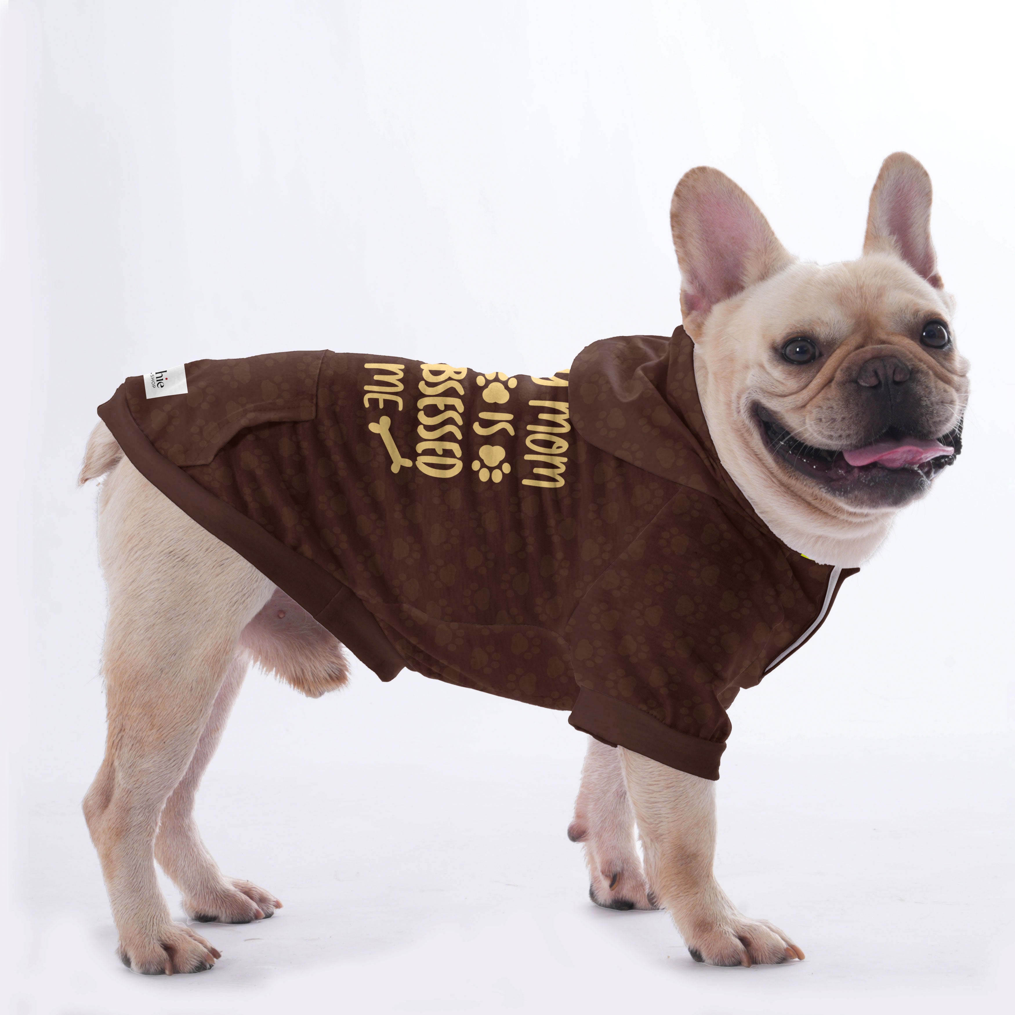 MY MOM IS OBSESSED with ME - Hoodies for French for French Bulldogs-fadou