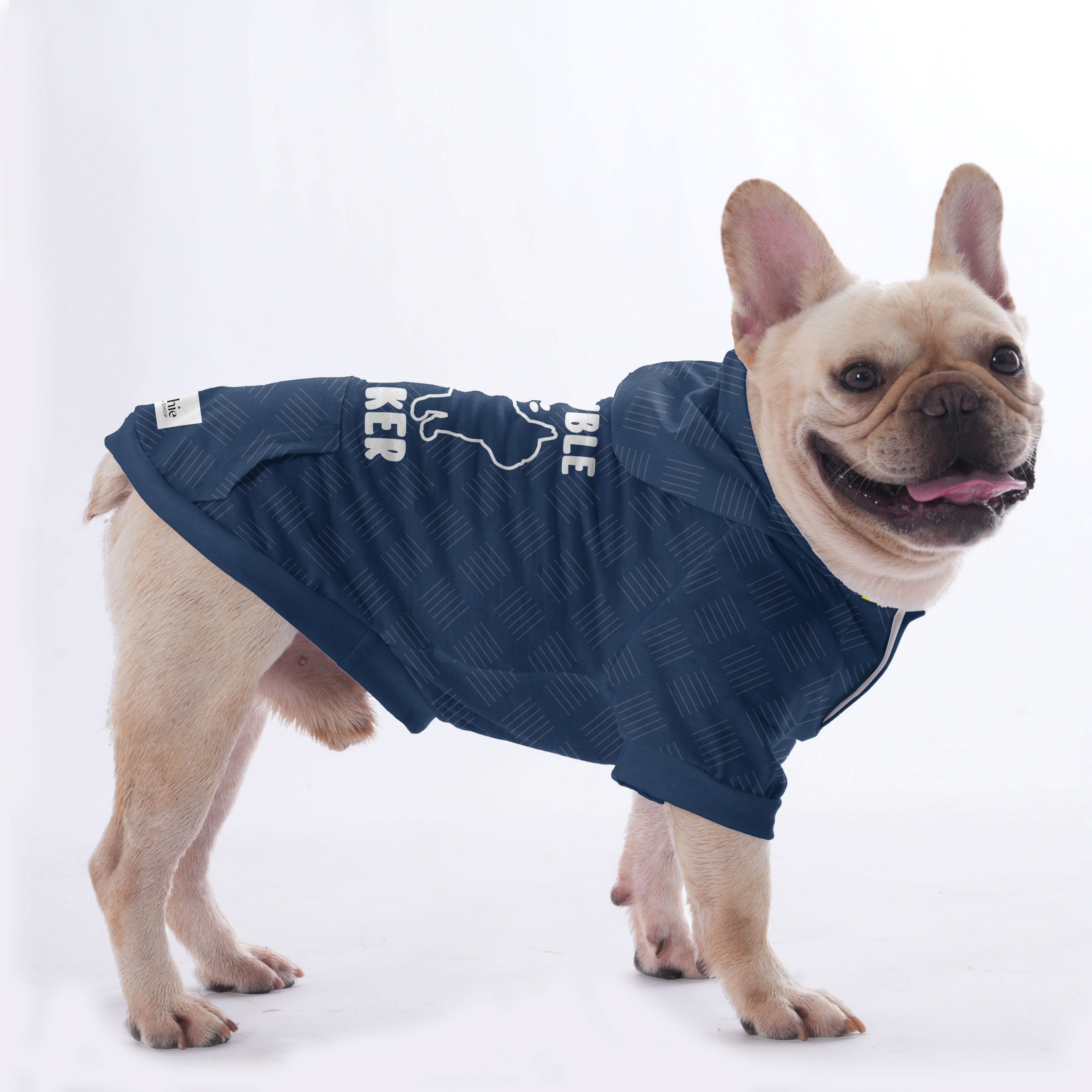 Trouble French Bulldog Cotton Sweatshirt for Dog Lovers-fadou