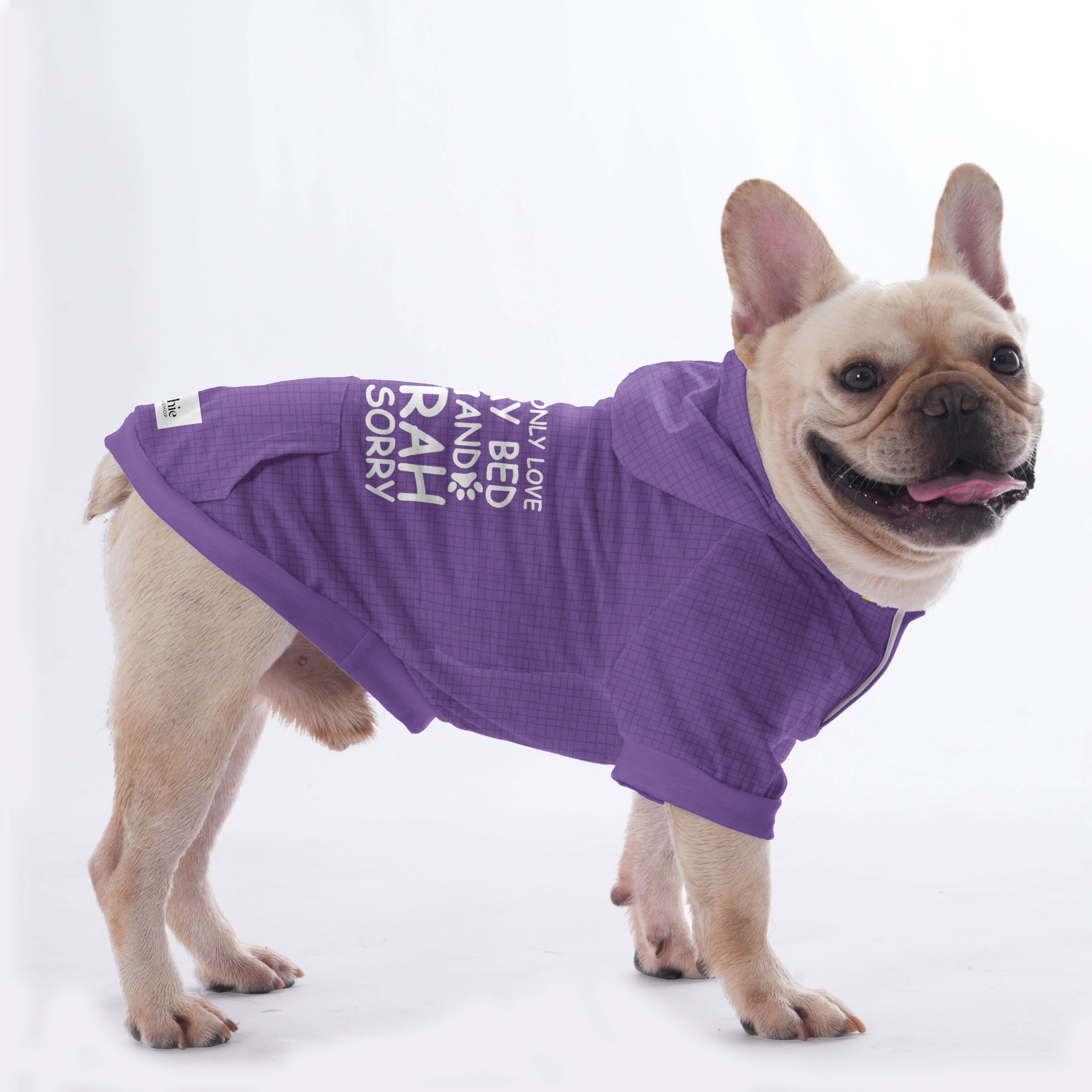 French Bulldog Custom Fleece Hoodie for Short-Nosed Dogs-fadou