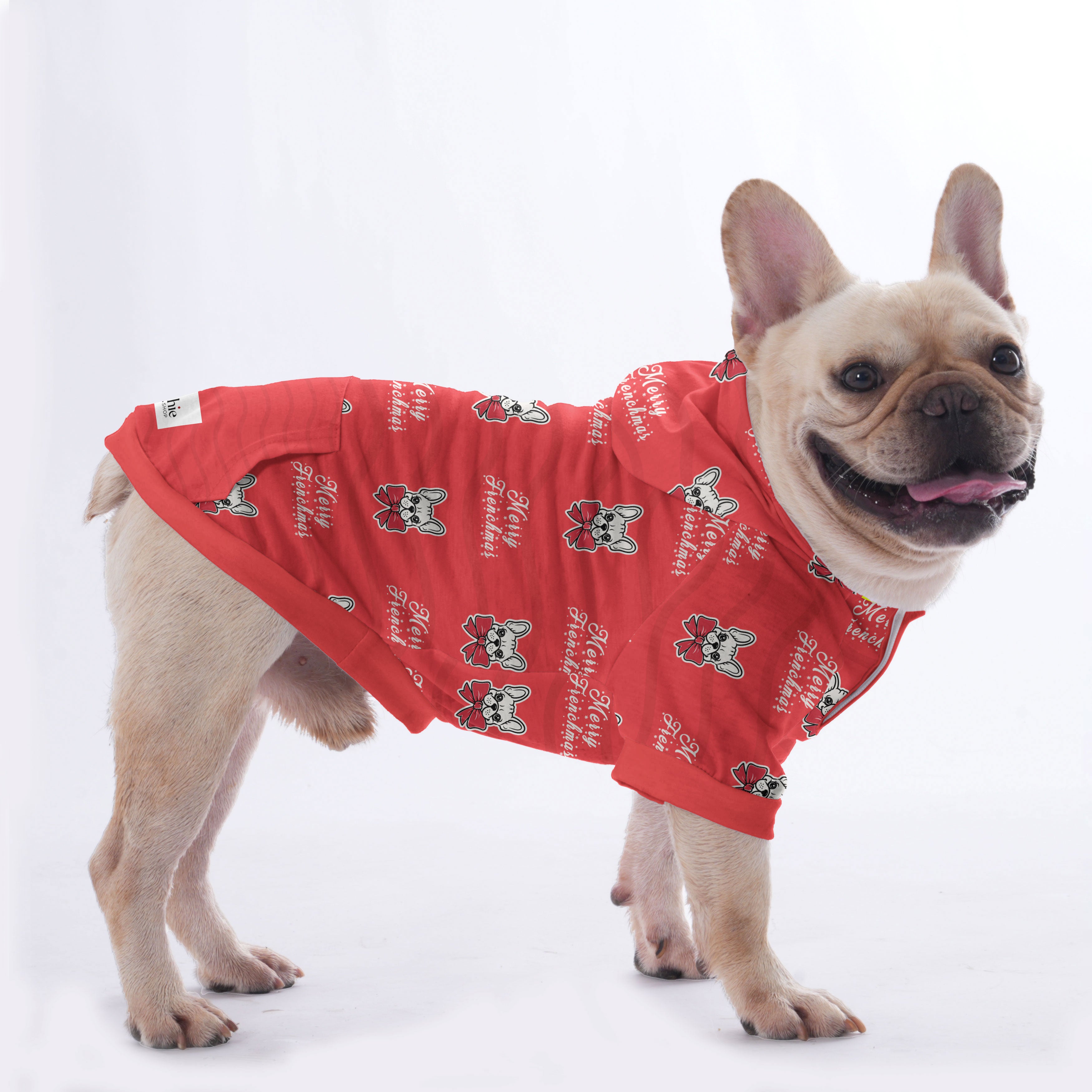 Margeaux French Bulldog Fleece Hoodie for Outdoor Adventures-fadou
