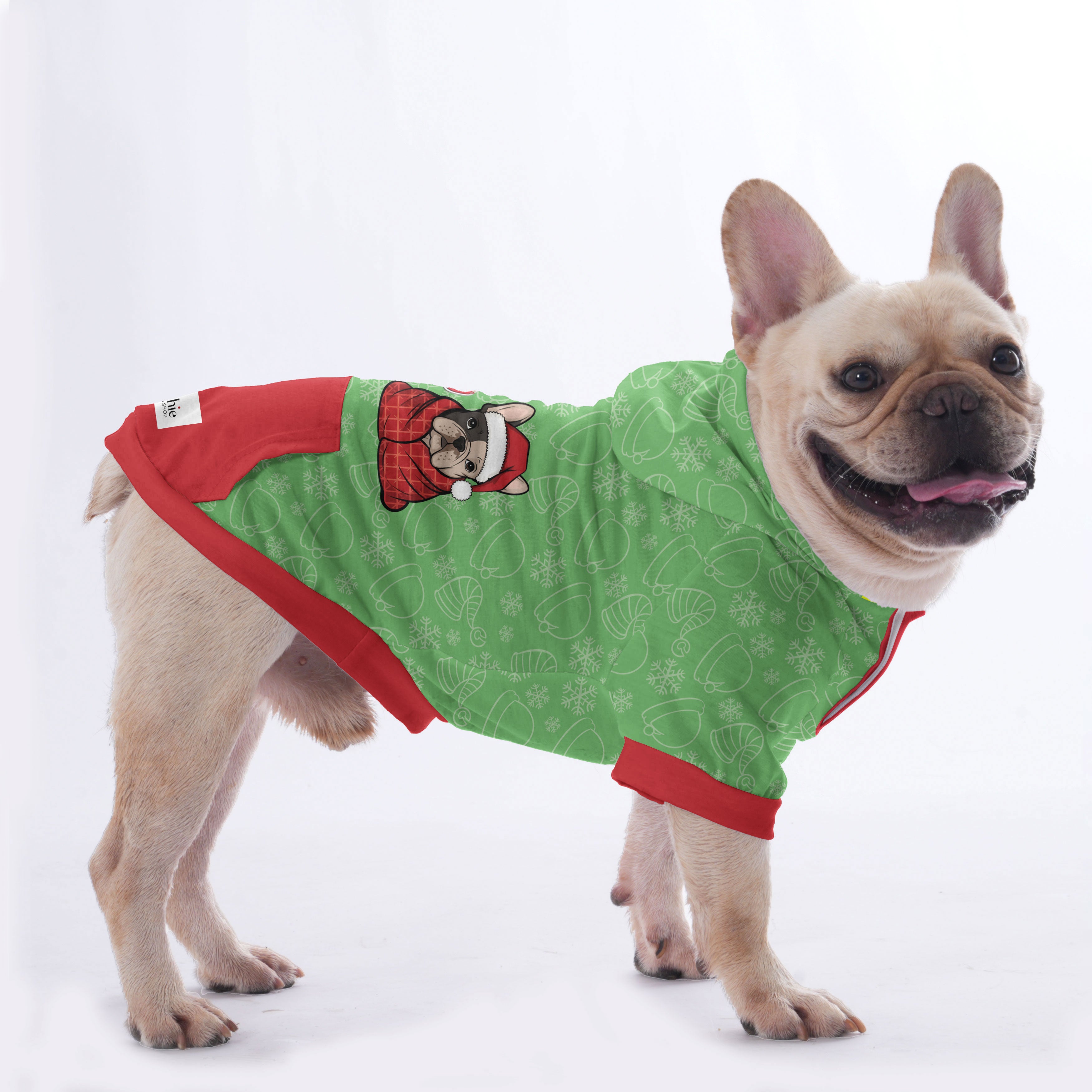 Sapphire French Bulldog Dog Hoodie for Flat-Face Breeds-fadou