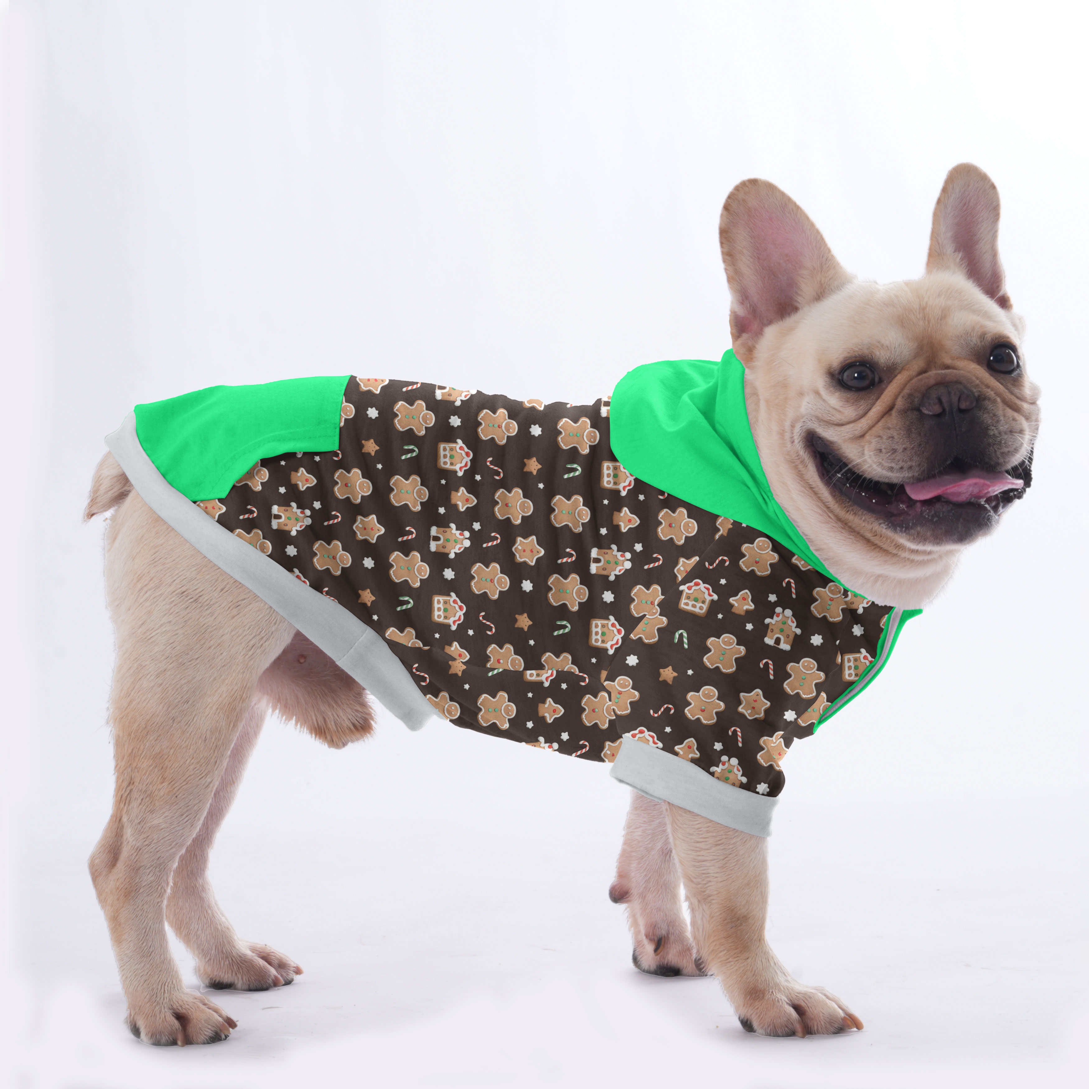 Limo French Bulldog Fleece Hoodie for Brachycephalic Dogs-fadou