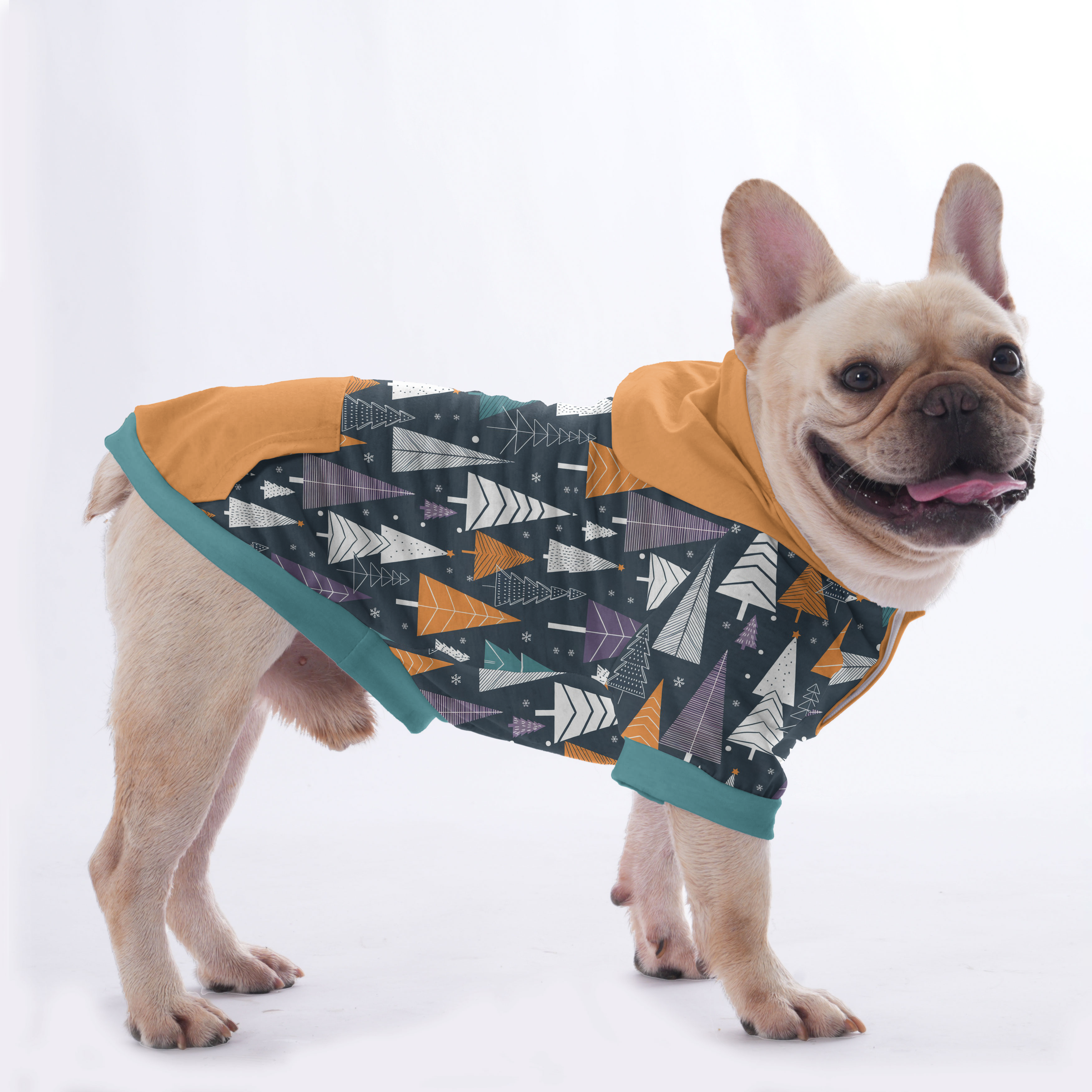 Jess French Bulldog Fleece Hoodie for Brachycephalic Dogs-fadou