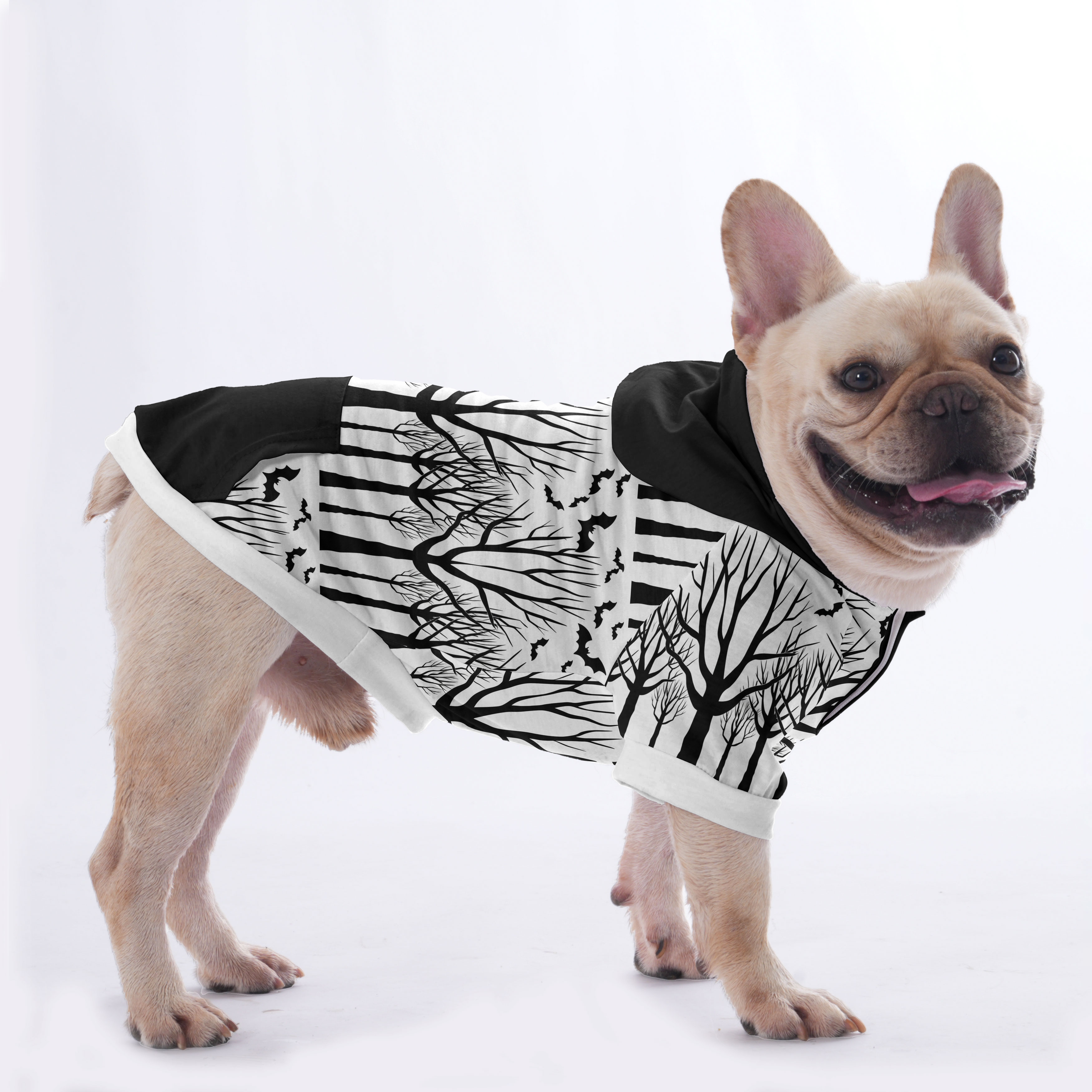Chi French Bulldog Fleece Hoodie for Brachycephalic Dogs-fadou