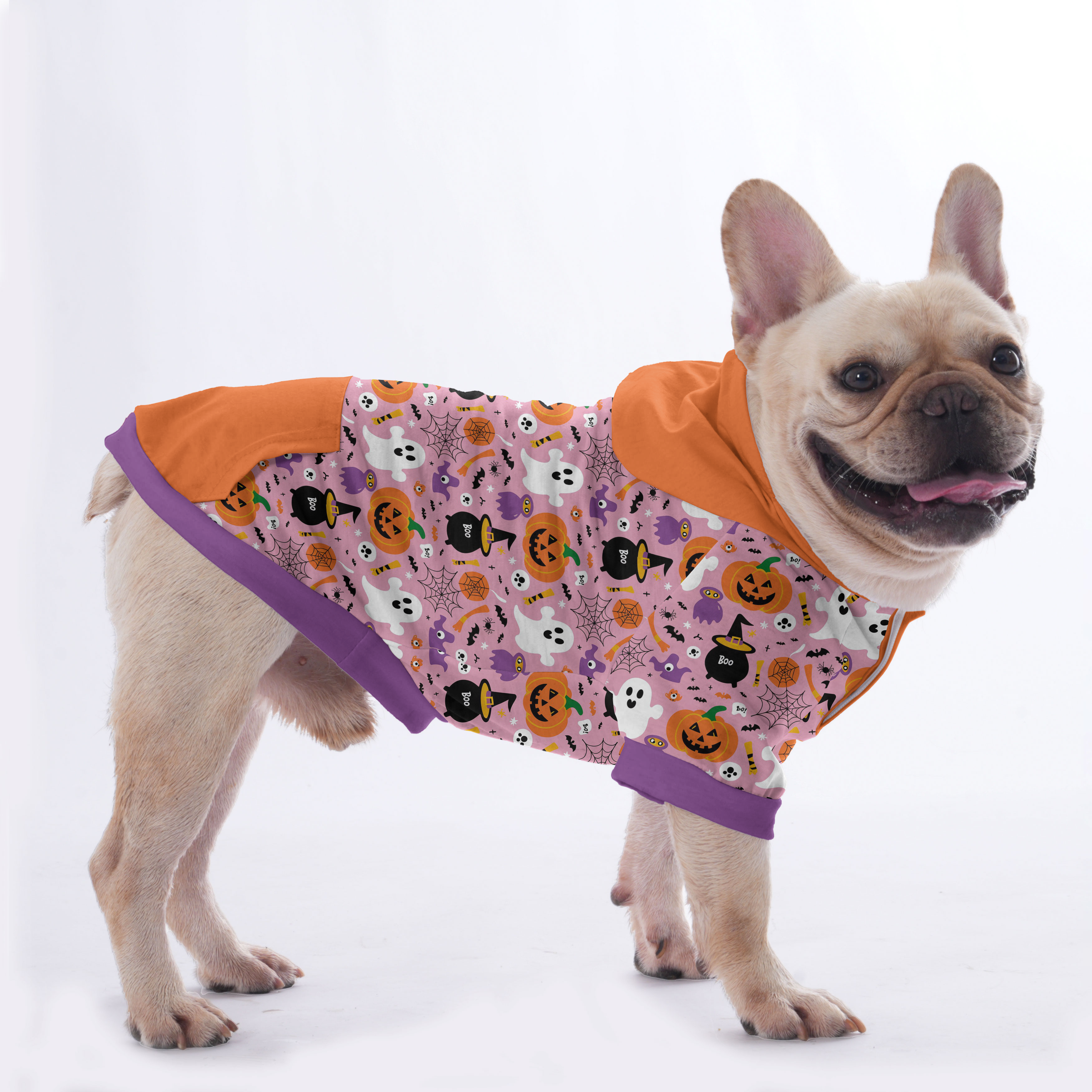 Checo French Bulldog Fleece Hoodie for Training Sessions-fadou