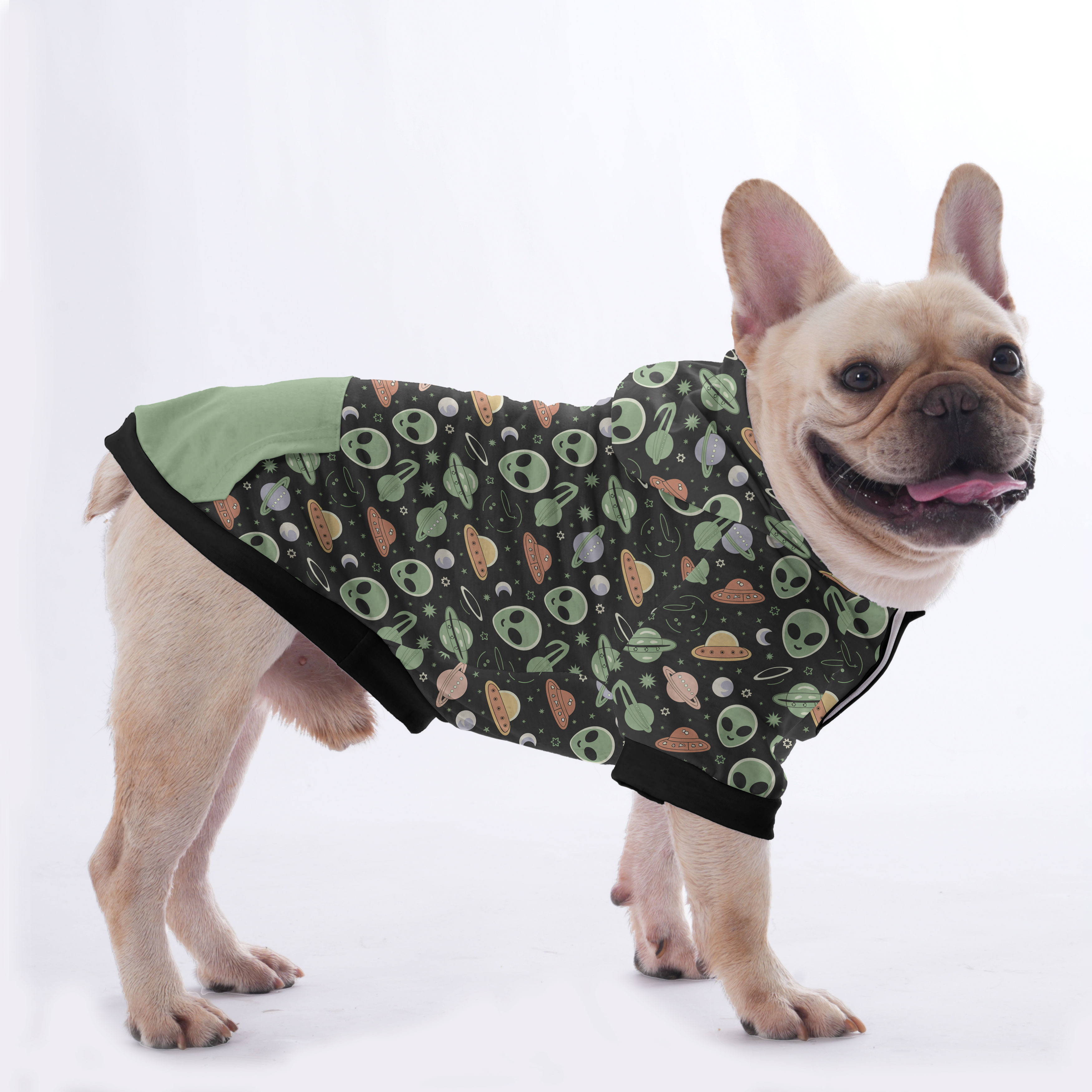 The French Bulldog Fleece Hoodie for Brachycephalic Dogs-fadou