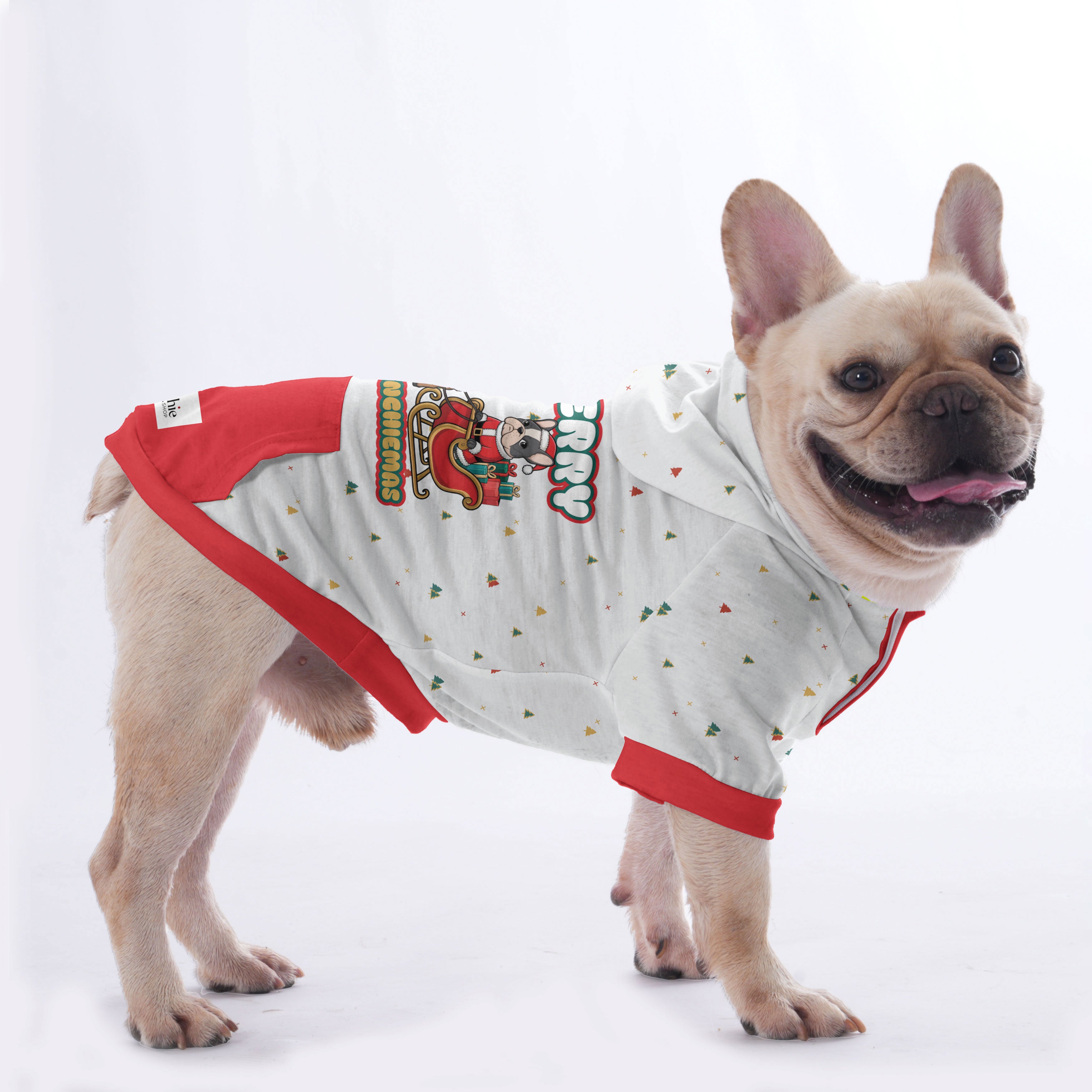 Soot French Bulldog Fleece Hoodie for Training Sessions-fadou