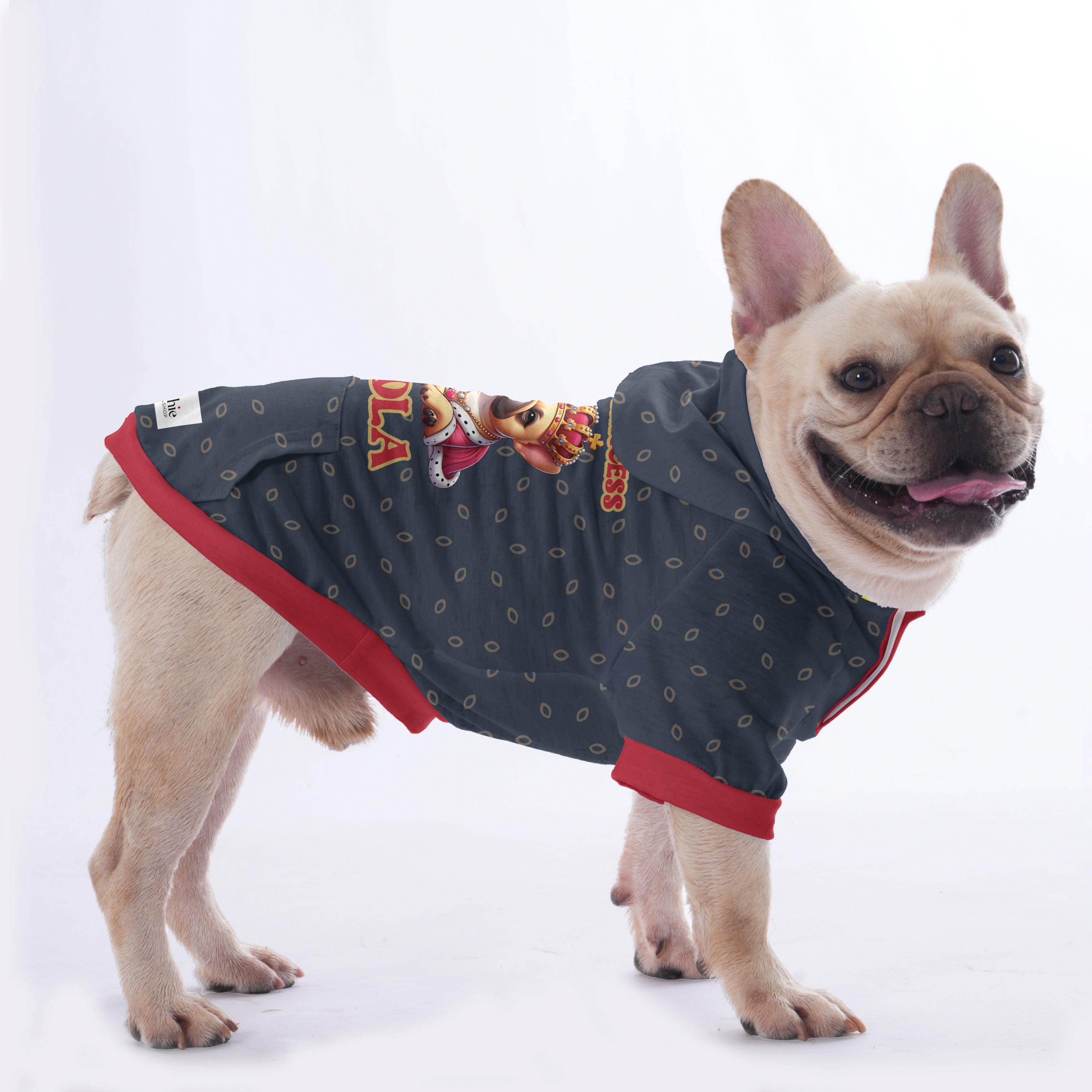 French Bulldog Personalized Dog Hoodie for Playtime Fun-fadou