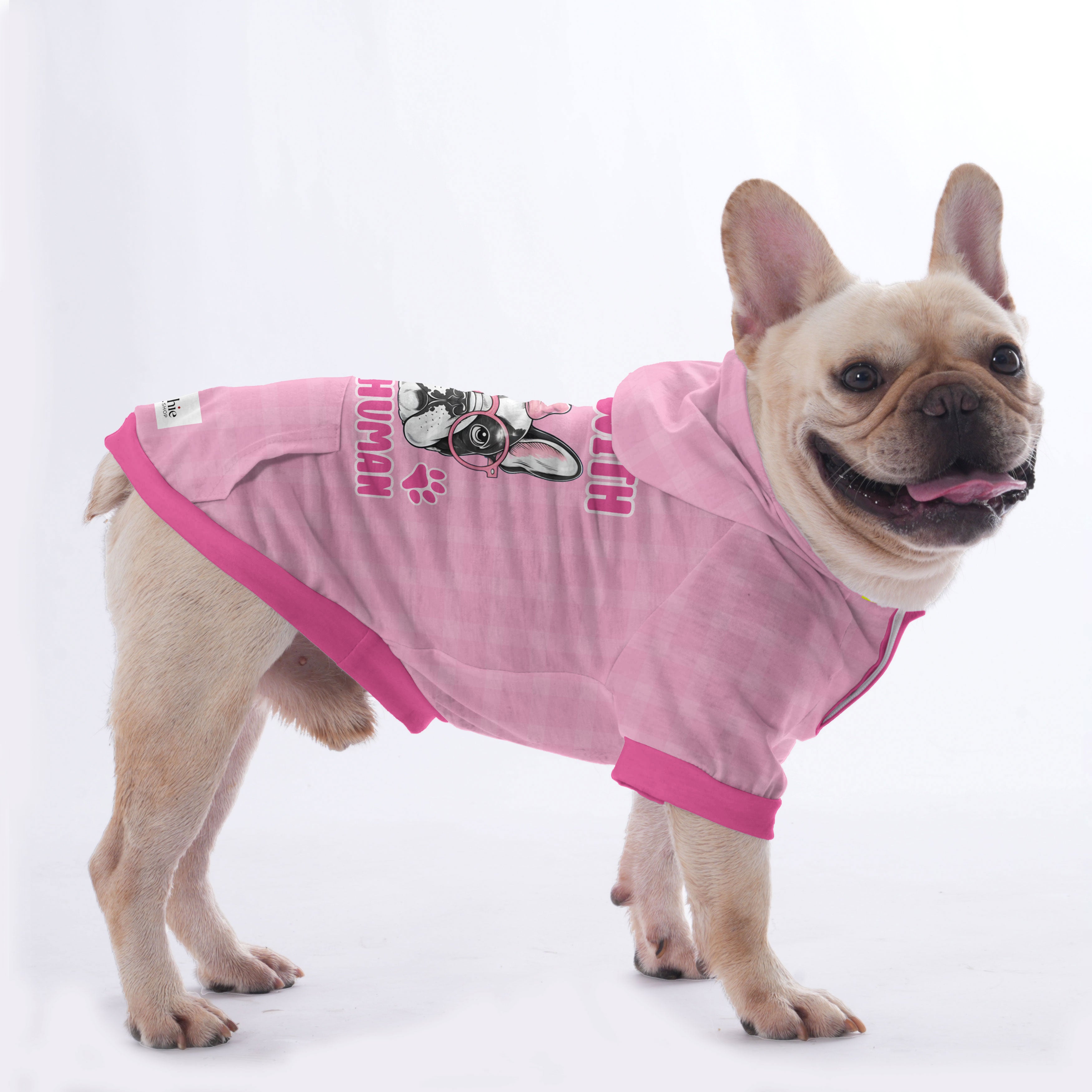 I'm with the Human - Hoodies for French Bulldog | for French Bulldogs-fadou