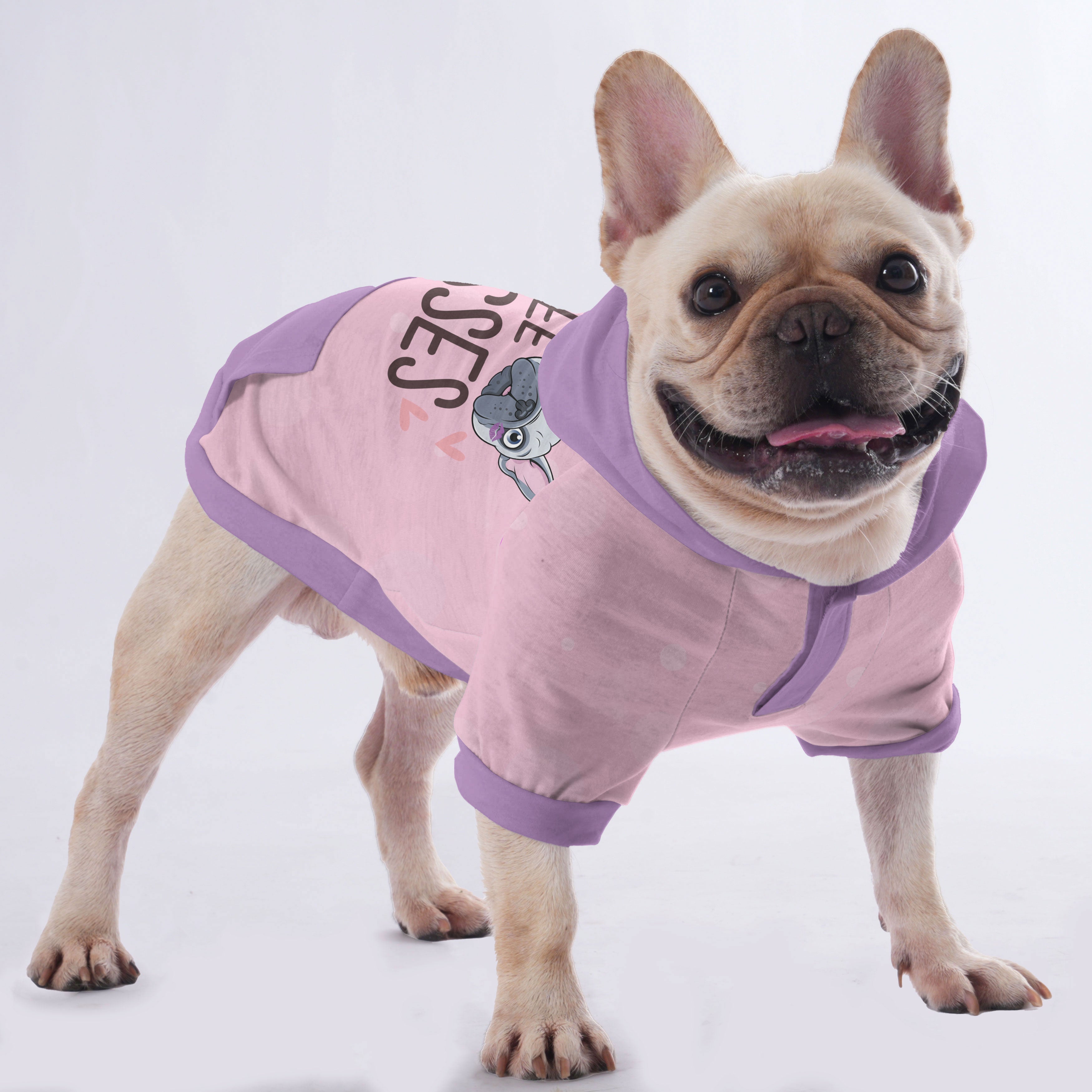 I French Bulldog Fleece Hoodie for Frenchie Enthusiasts-fadou