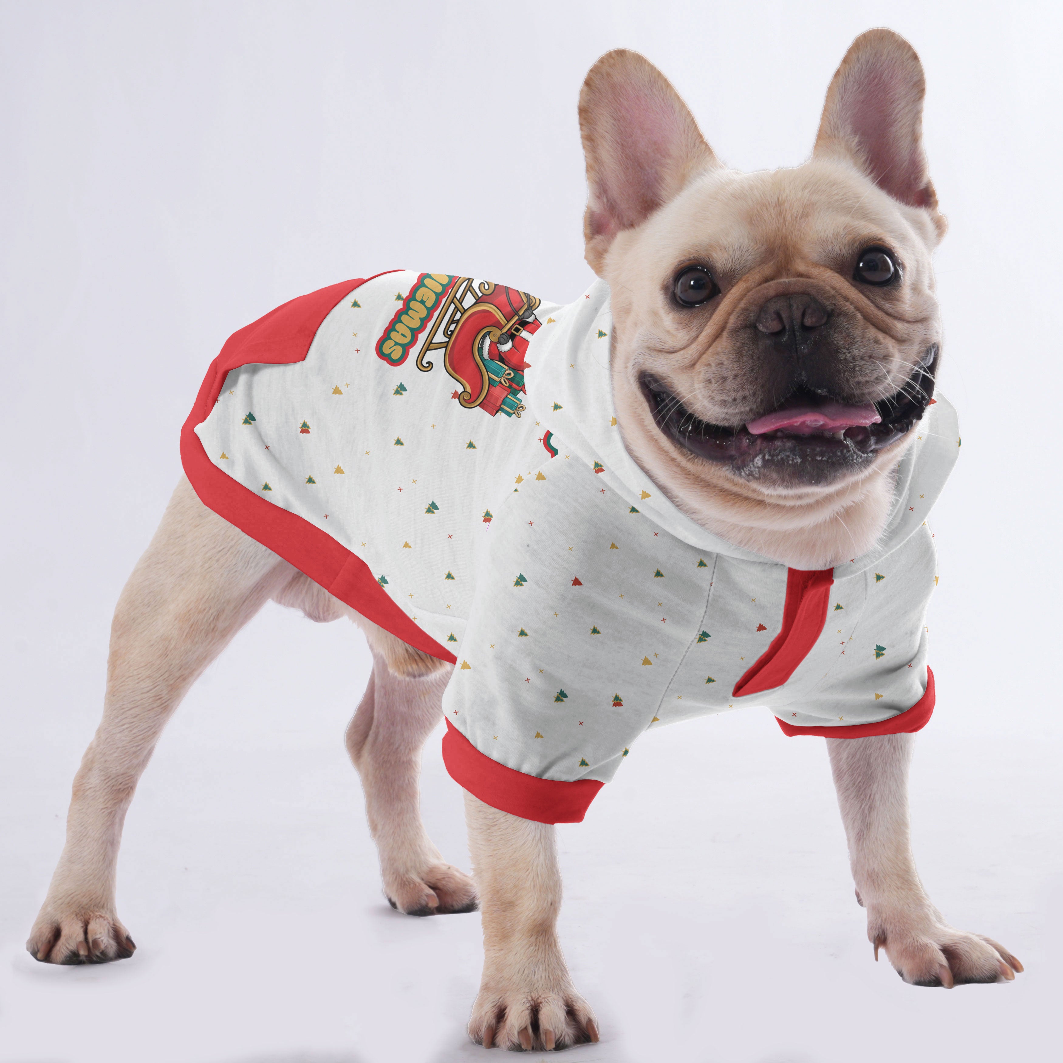 Soot French Bulldog Fleece Hoodie for Training Sessions-fadou