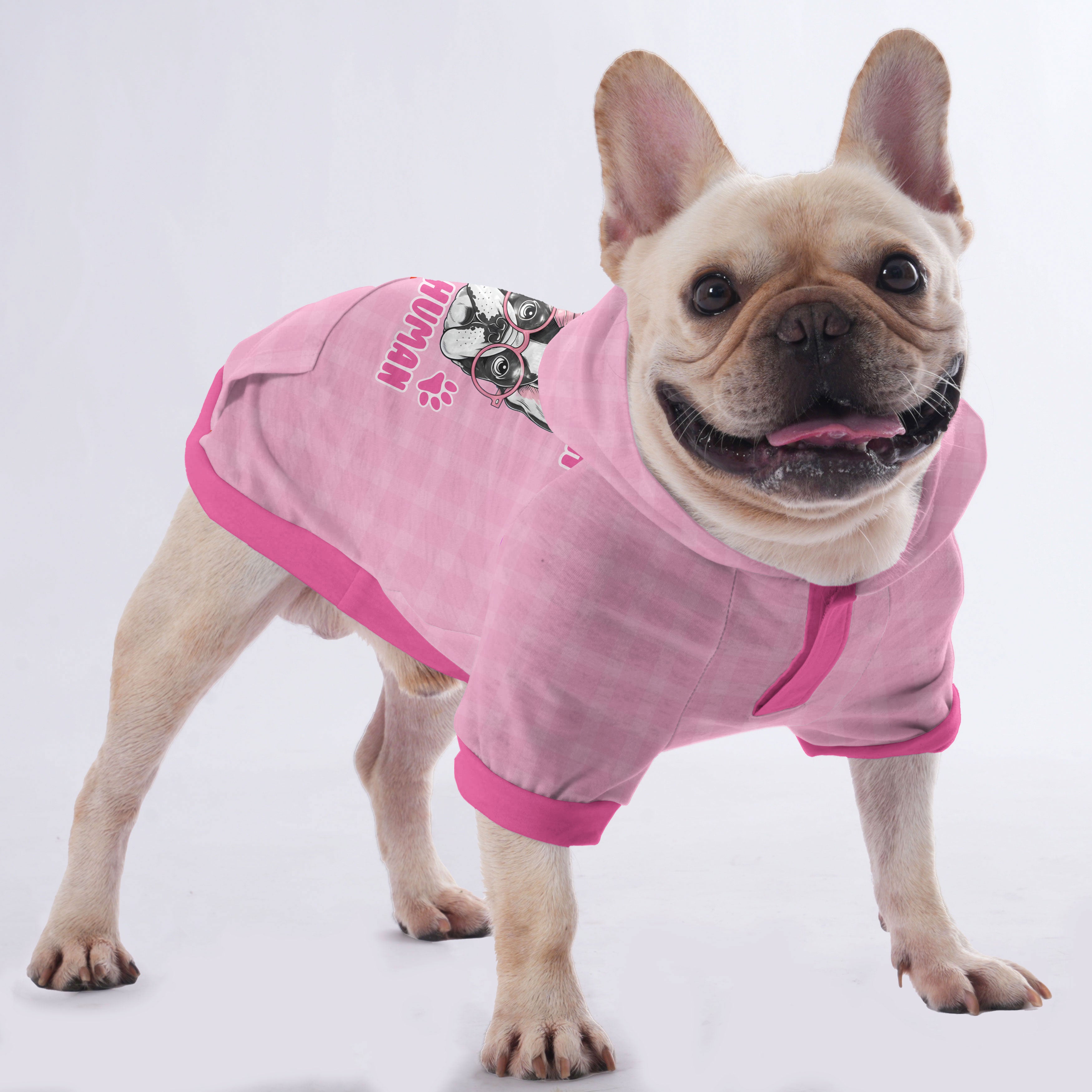 I'm with the Human - Hoodies for French Bulldog | for French Bulldogs-fadou