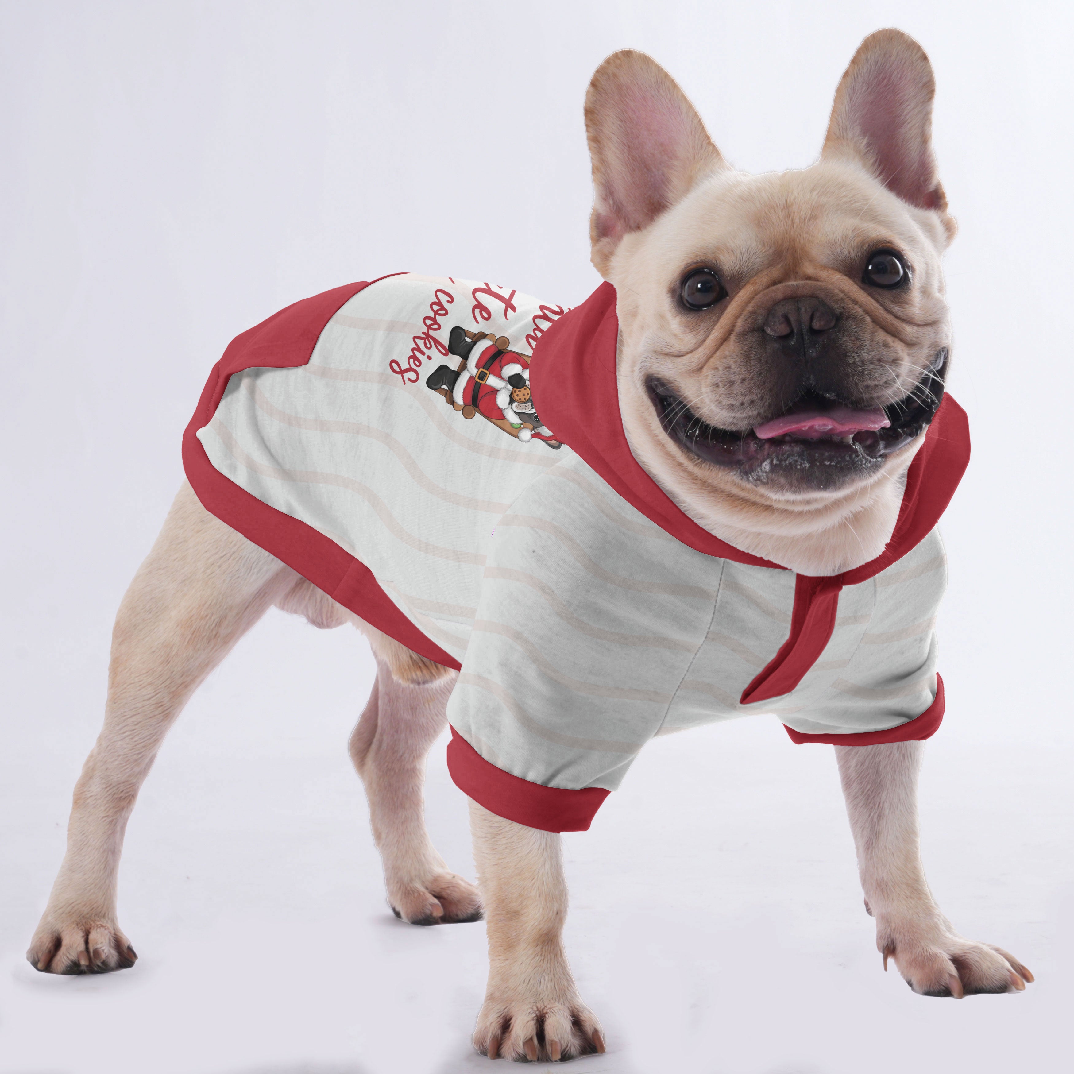 Poppy French Bulldog Fleece Hoodie for Flat-Face Breeds-fadou