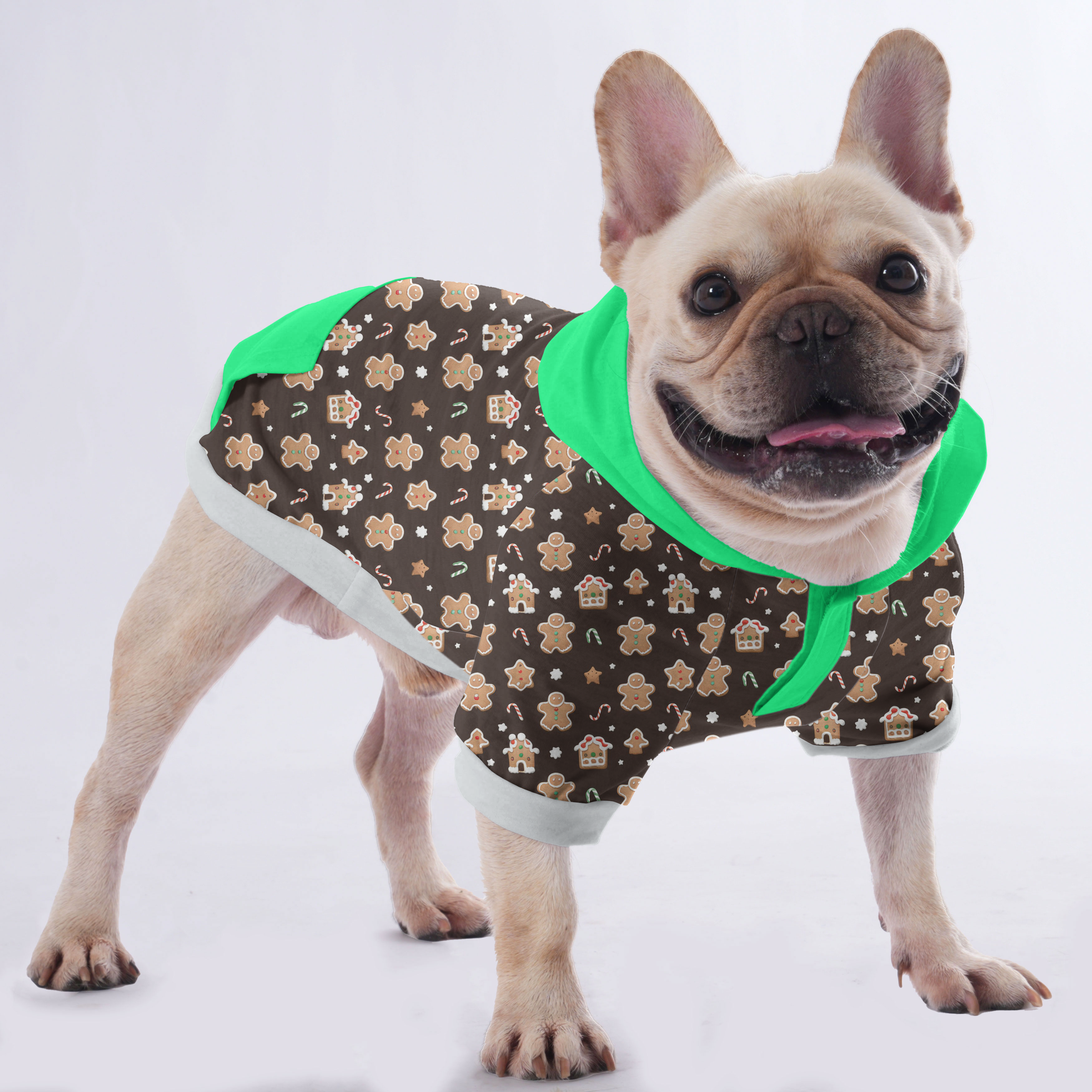 Limo French Bulldog Fleece Hoodie for Brachycephalic Dogs-fadou