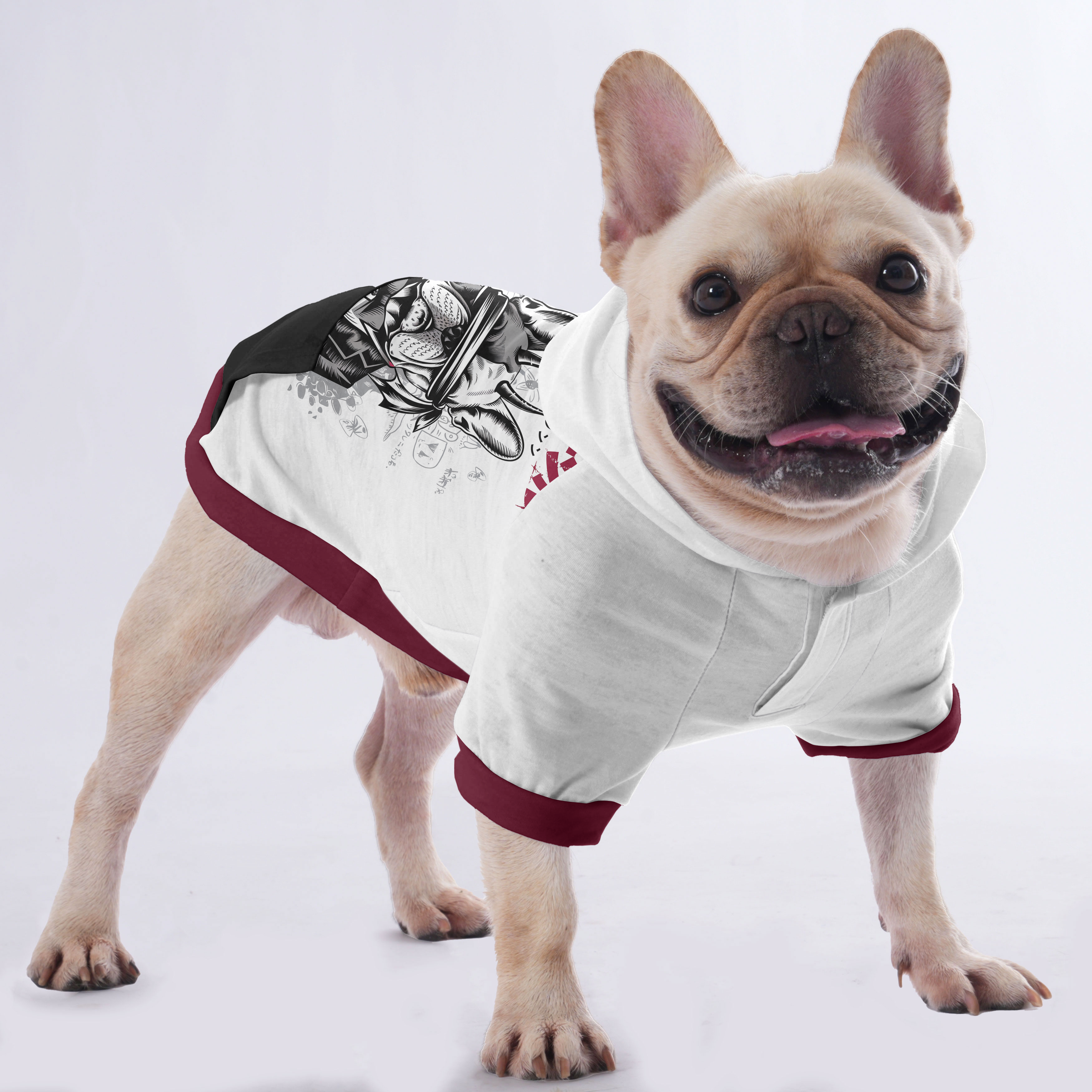 Marley French Bulldog Pet Sweatshirt for Flat-Face Breeds-fadou