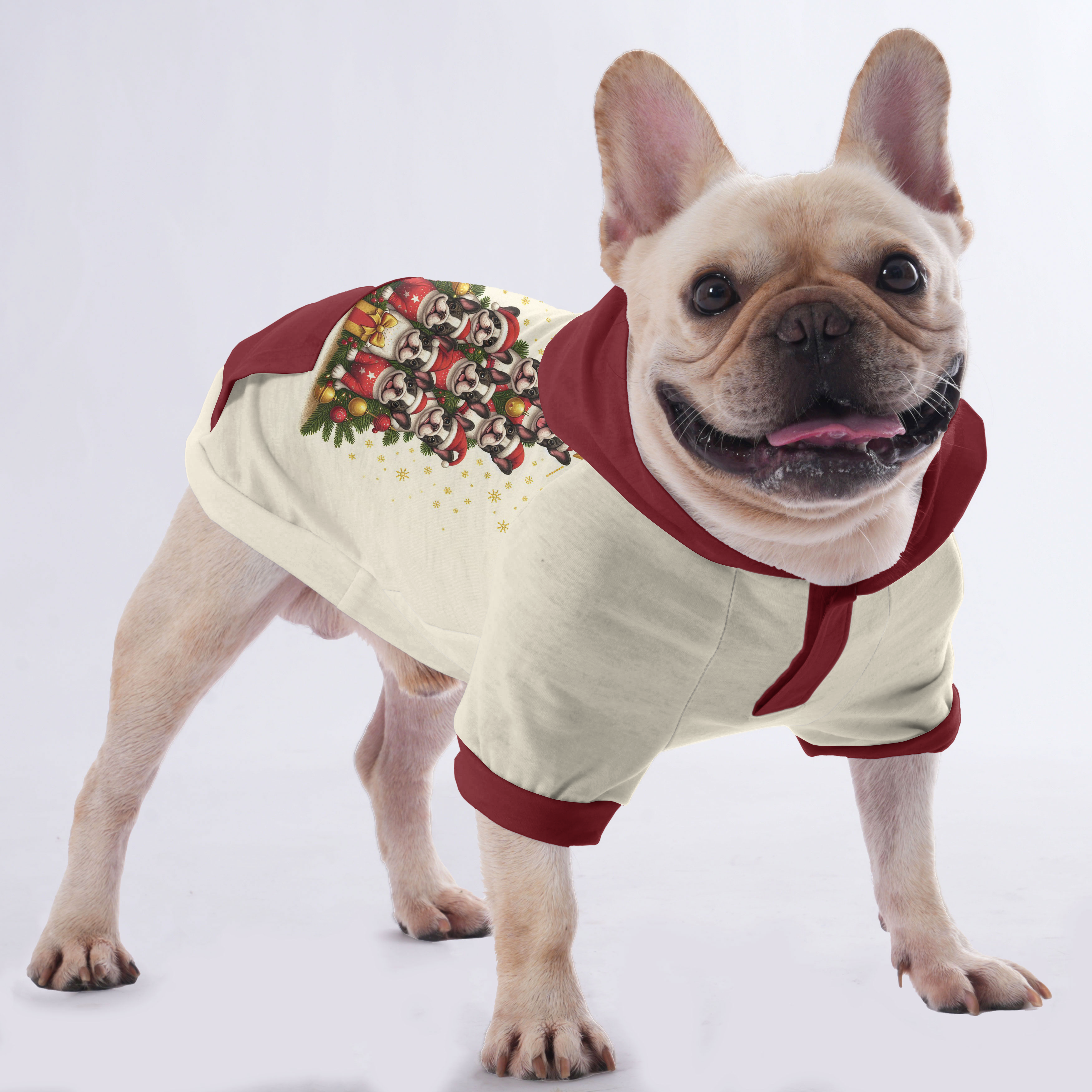 Sissy French Bulldog Fleece Hoodie for Frenchie Enthusiasts-fadou