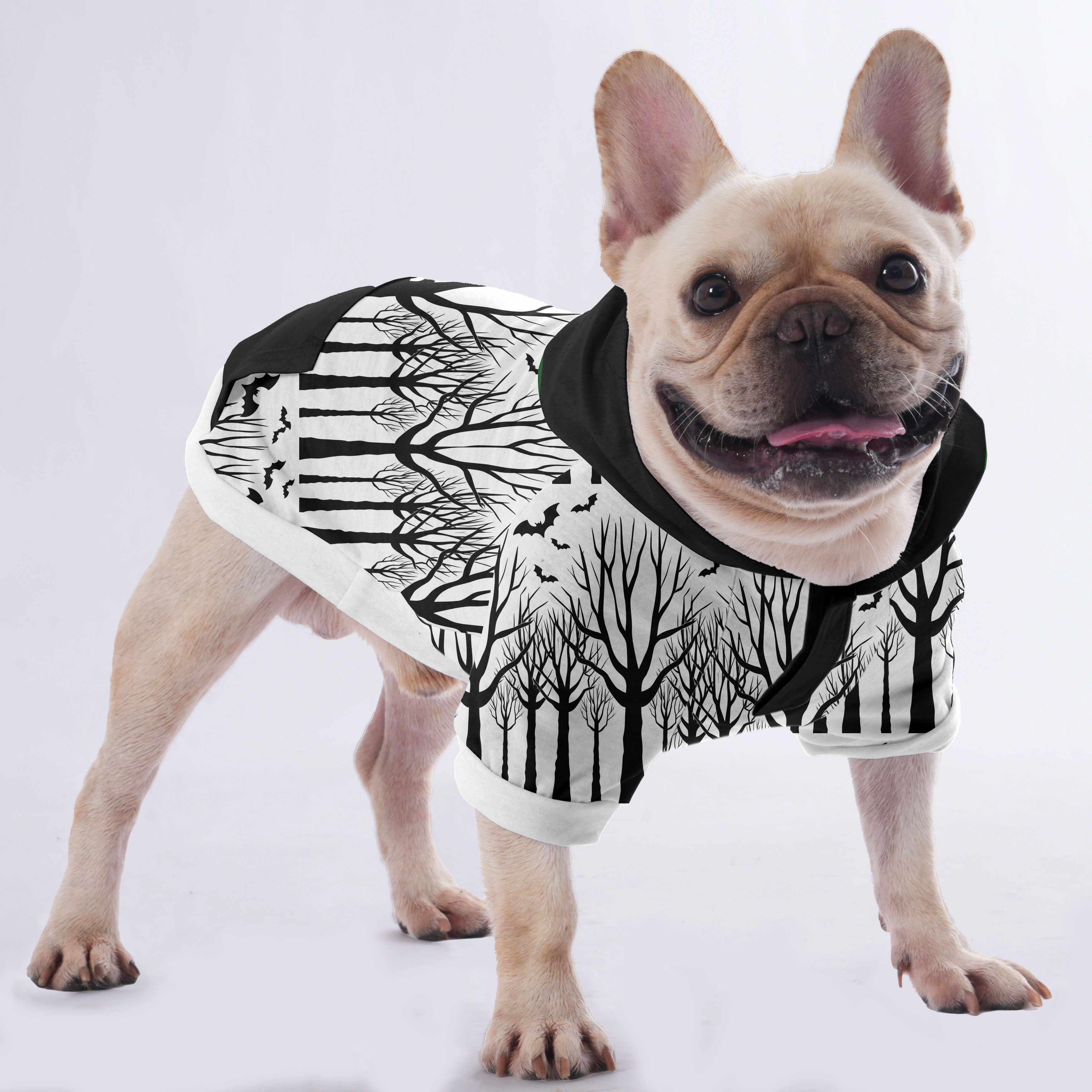 Chi French Bulldog Fleece Hoodie for Brachycephalic Dogs-fadou