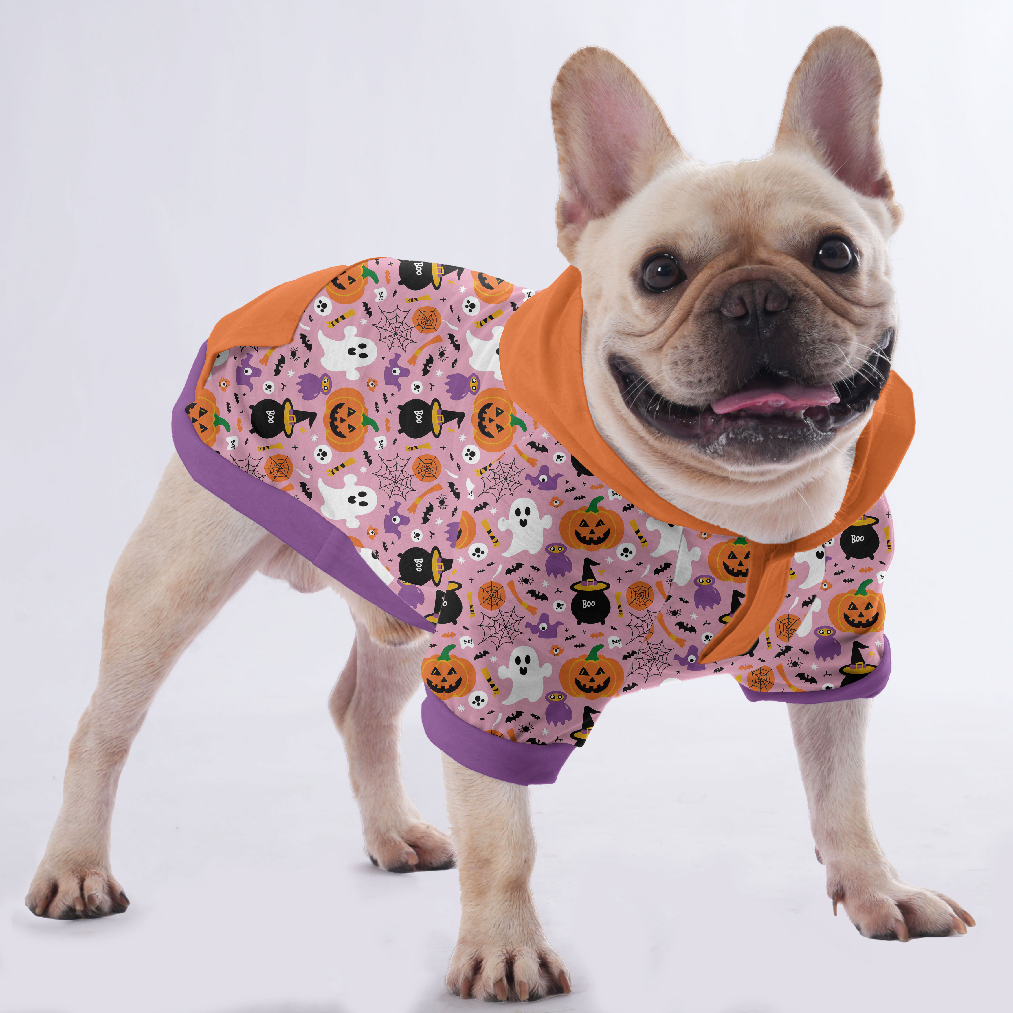Checo French Bulldog Fleece Hoodie for Training Sessions-fadou