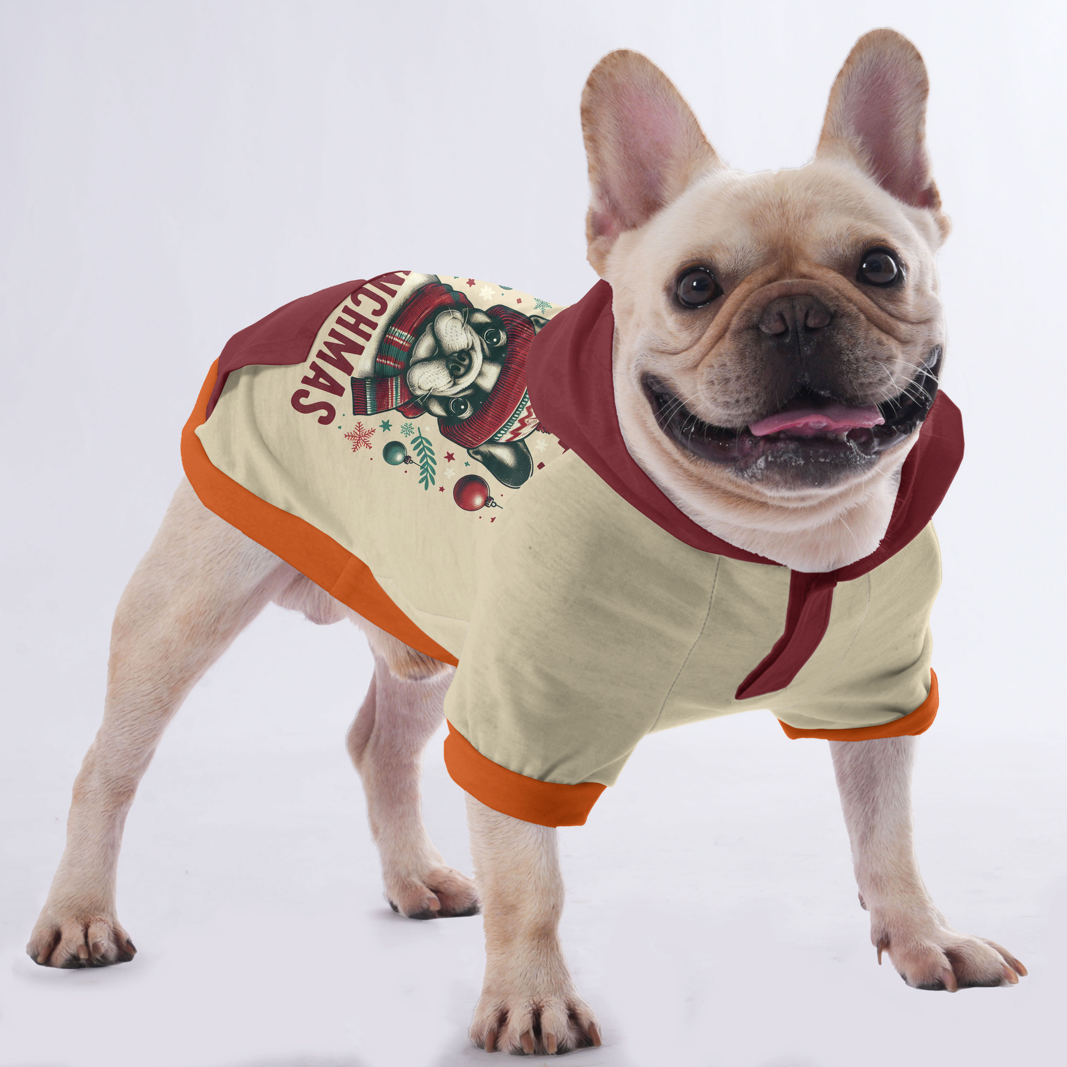 Frankie French Bulldog Dog Hoodie for Brachycephalic Dogs-fadou