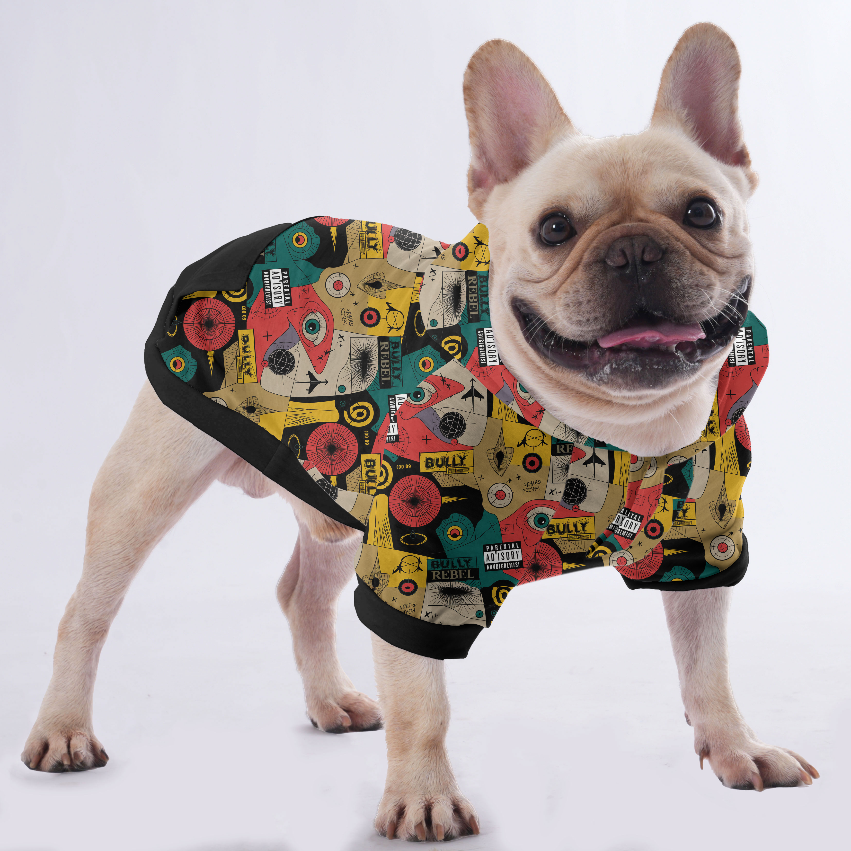Koda French Bulldog Pet Sweatshirt for Flat-Face Breeds-fadou