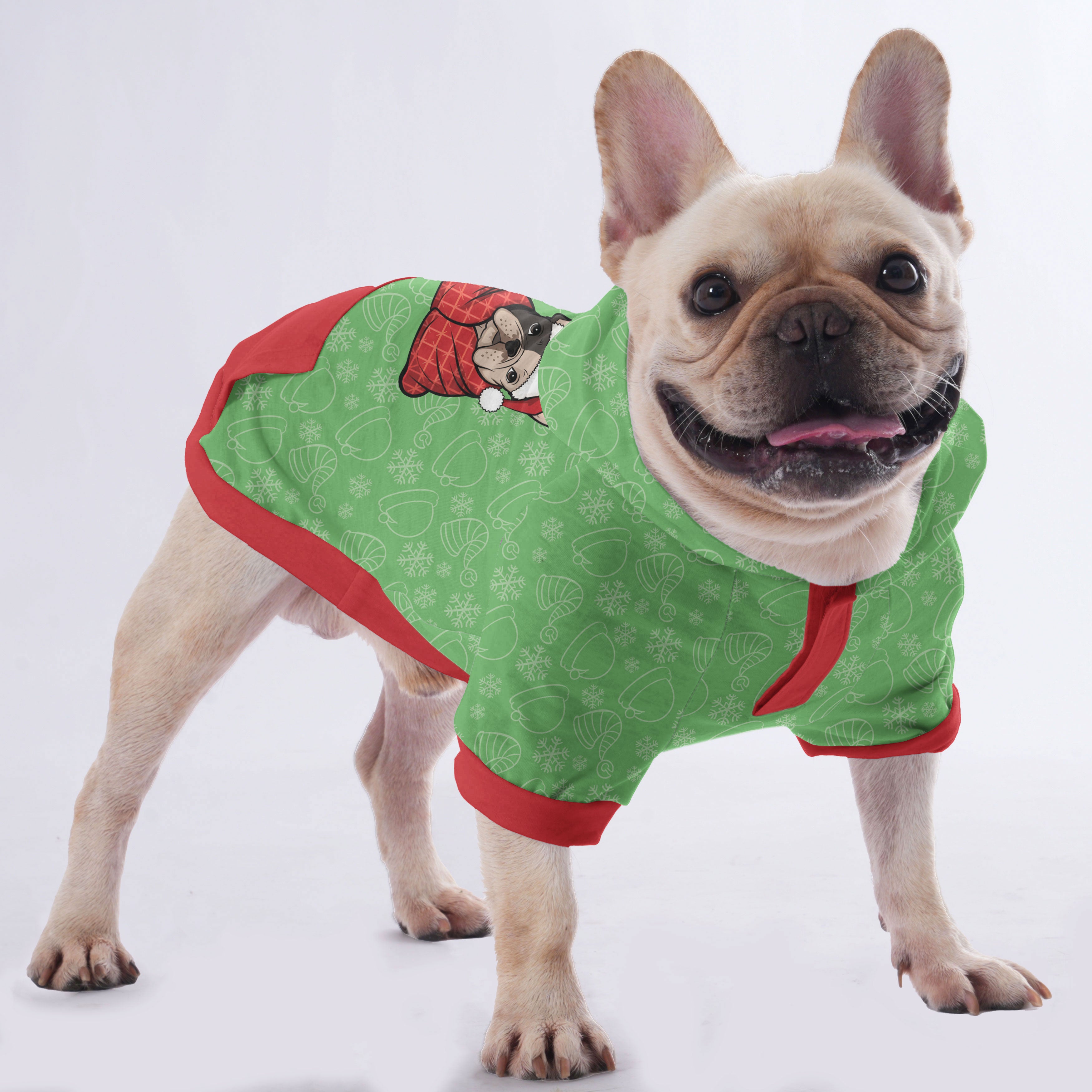 Sapphire French Bulldog Dog Hoodie for Flat-Face Breeds-fadou