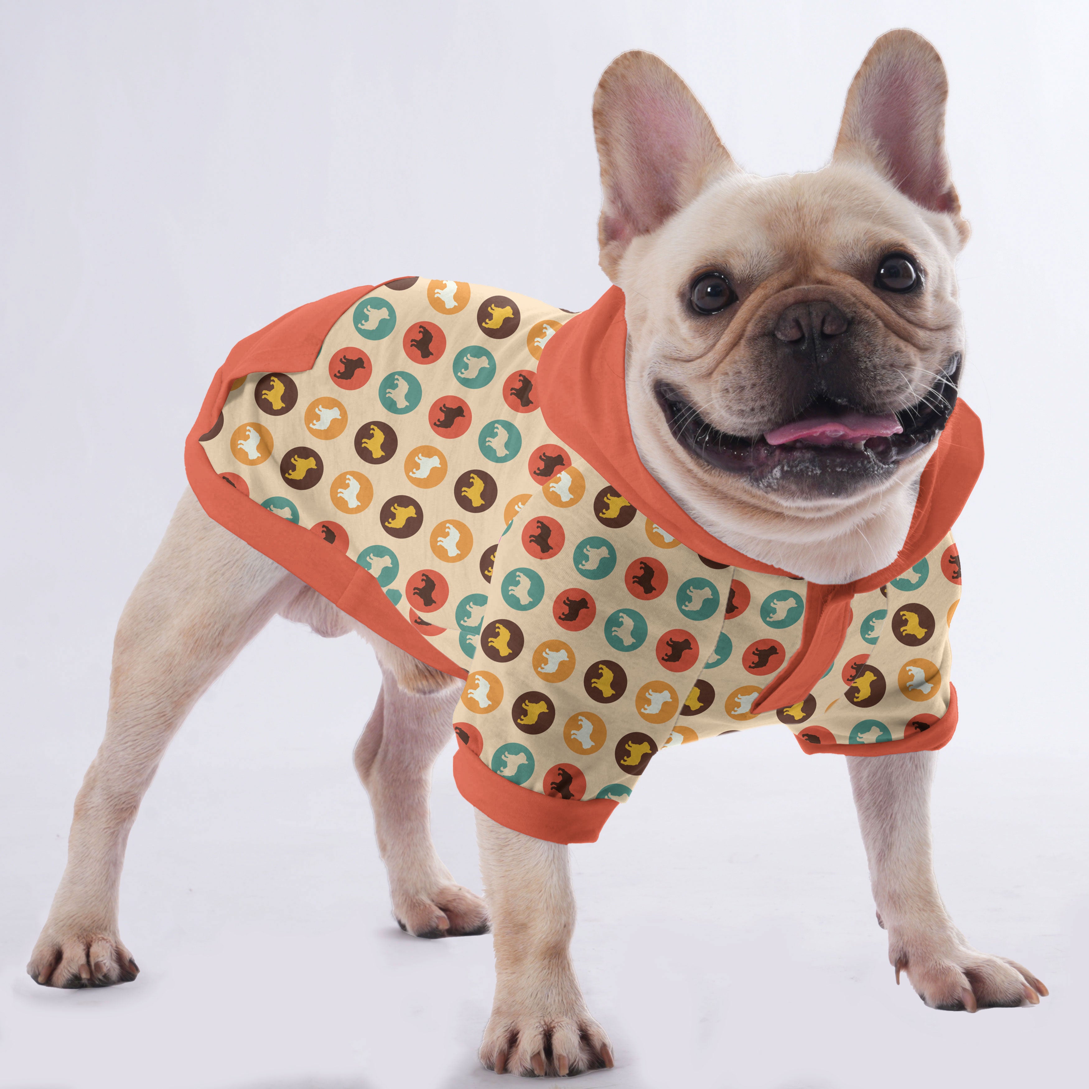 Charcoal Frenchie Pet Sweatshirt for Brachycephalic Dogs-fadou