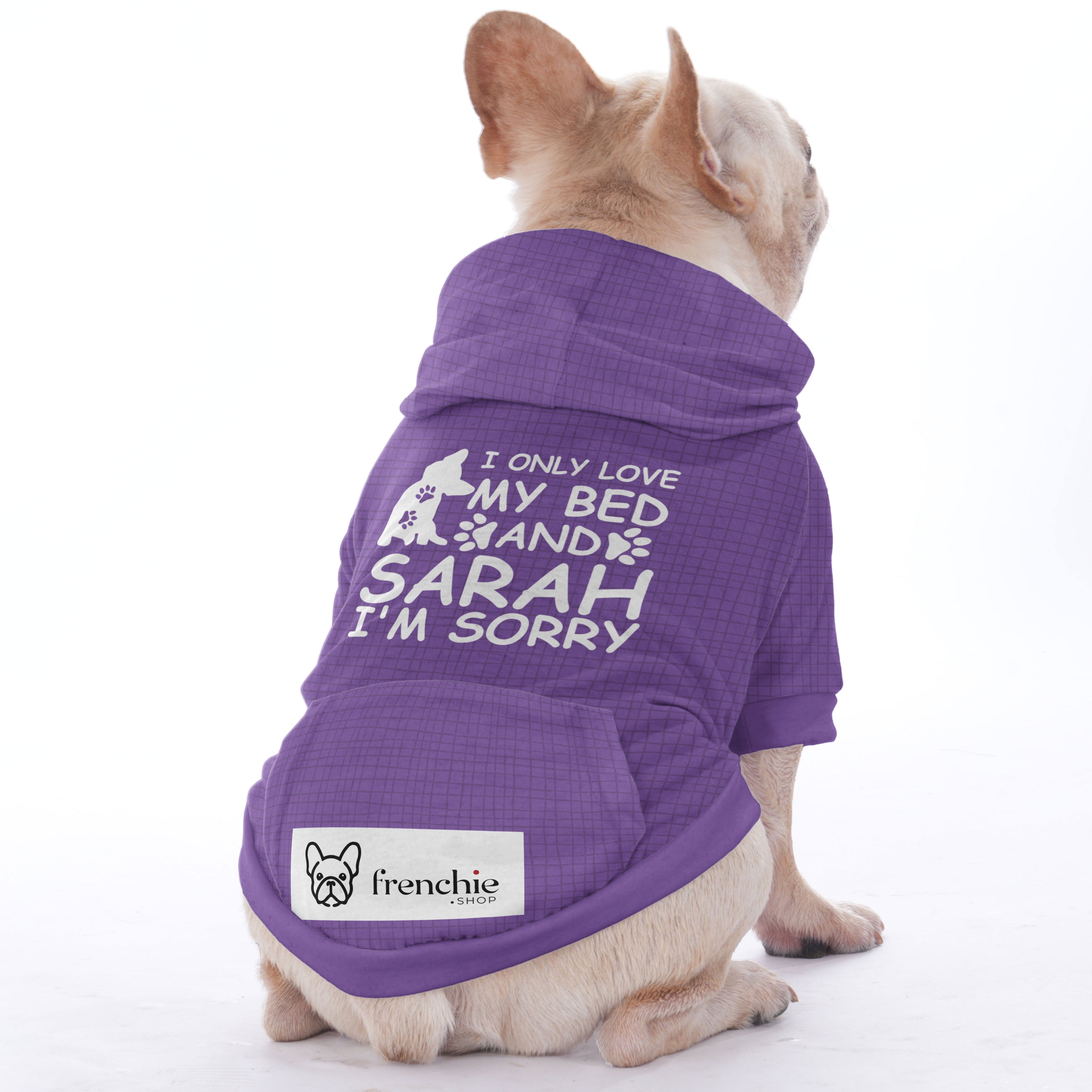 French Bulldog Custom Fleece Hoodie for Short-Nosed Dogs-fadou