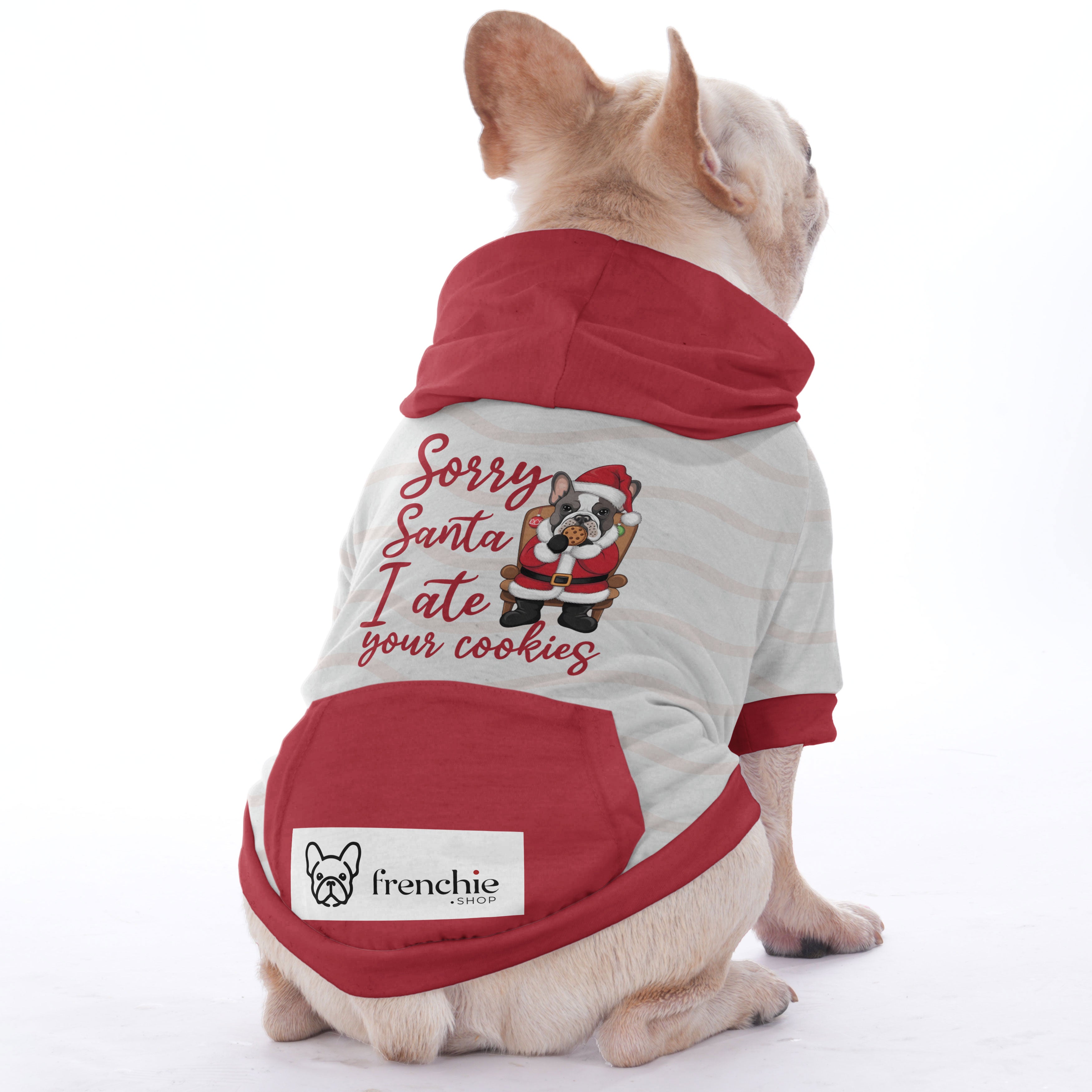 Poppy French Bulldog Fleece Hoodie for Flat-Face Breeds-fadou